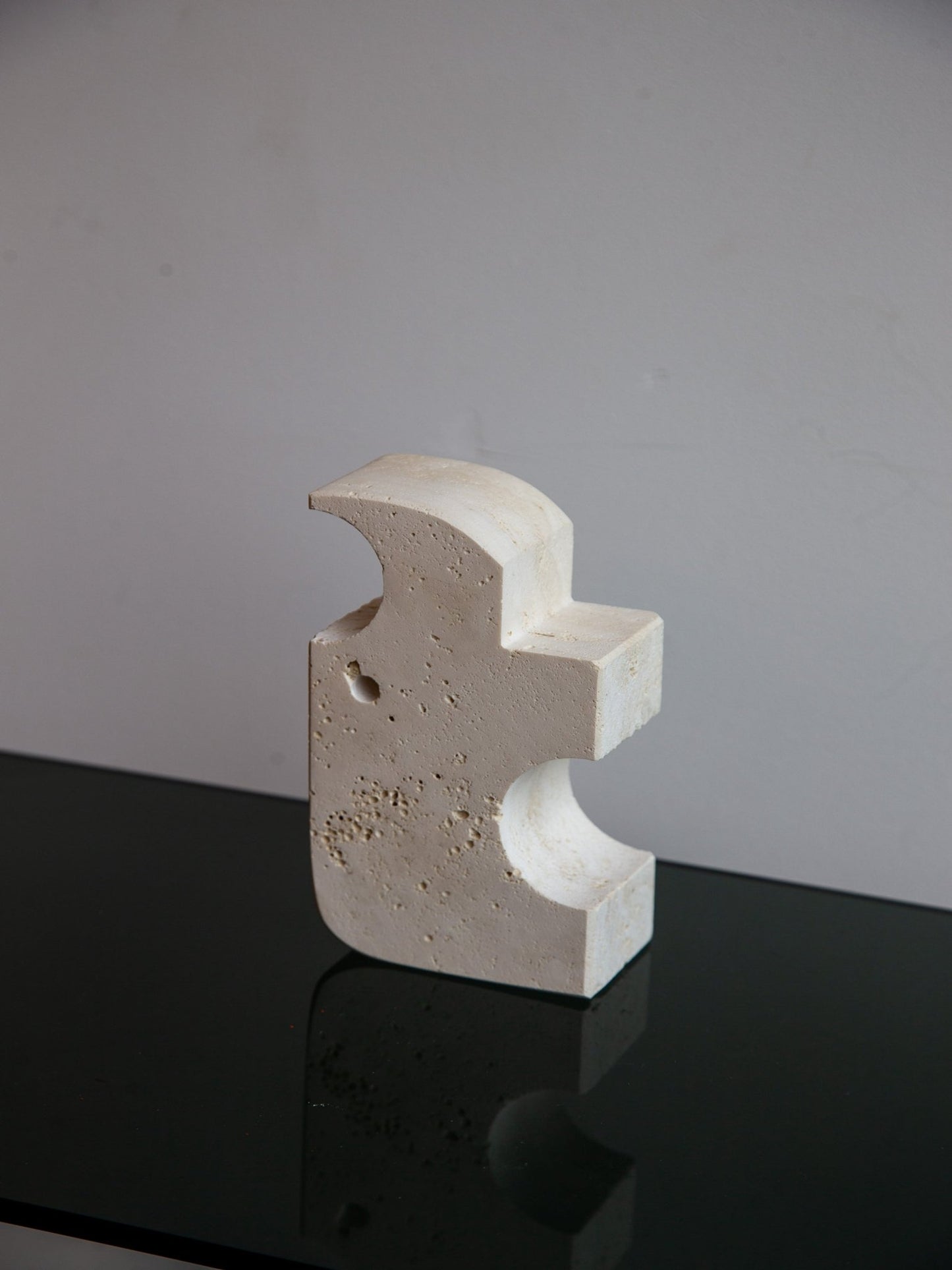 Travertine Rhino Sculpture by Enzo Mari for Fratelli Mannelli, 1970s - Lumini Collections