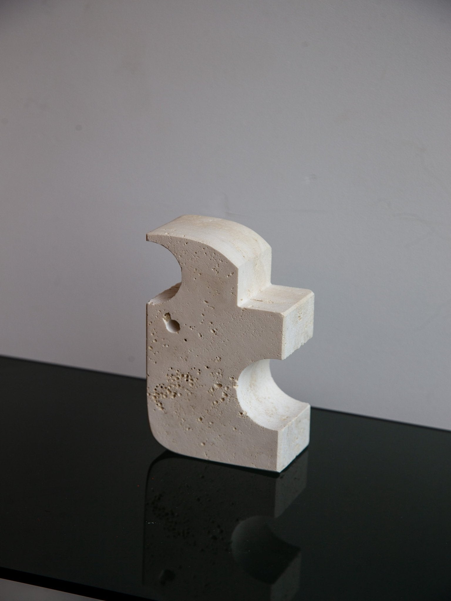 Travertine Rhino Sculpture by Enzo Mari for Fratelli Mannelli, 1970s - Lumini Collections