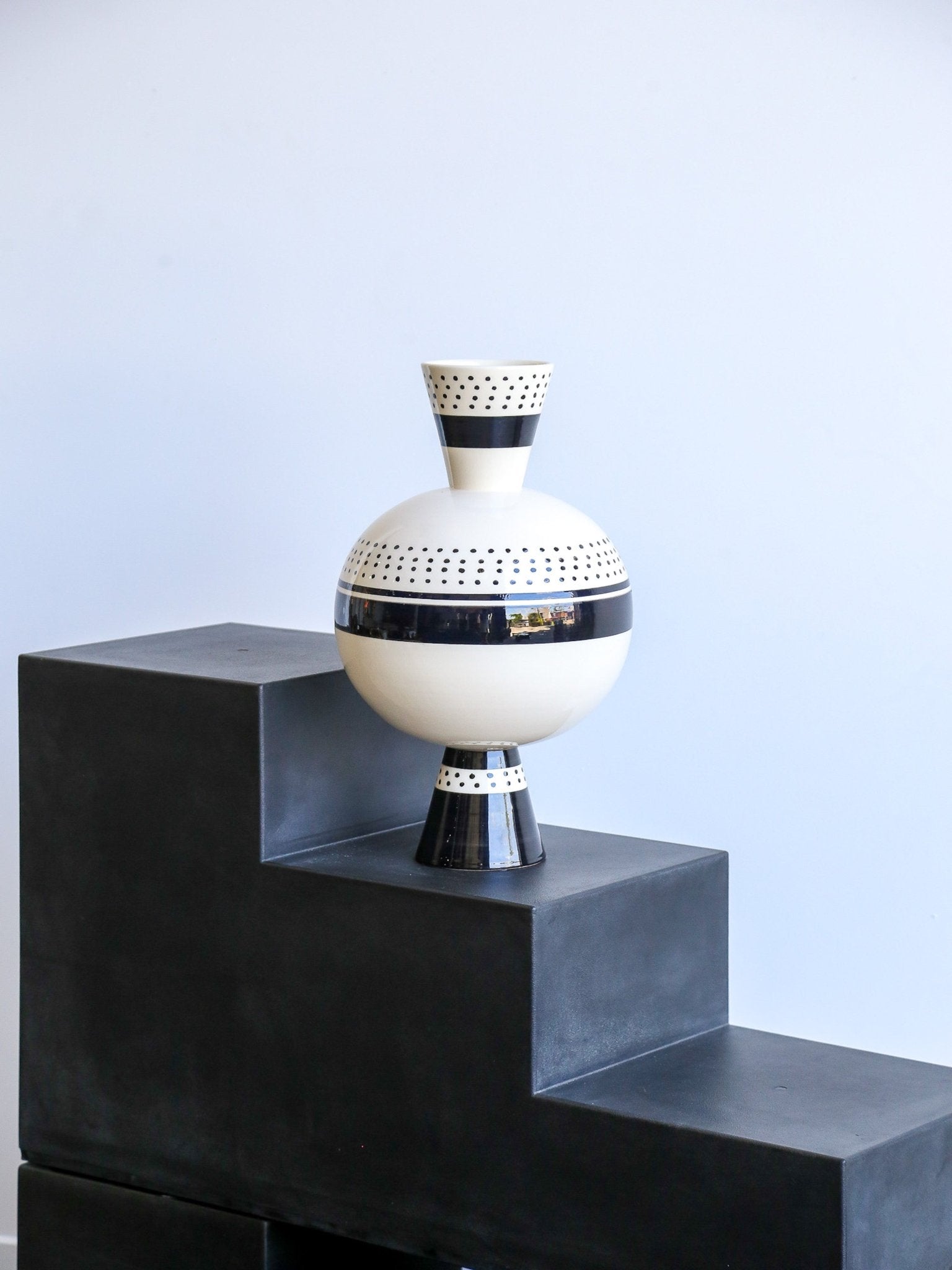 Ugo La Pietra Ceramic Vase for Rometti, Italy 2018 - Lumini Collections