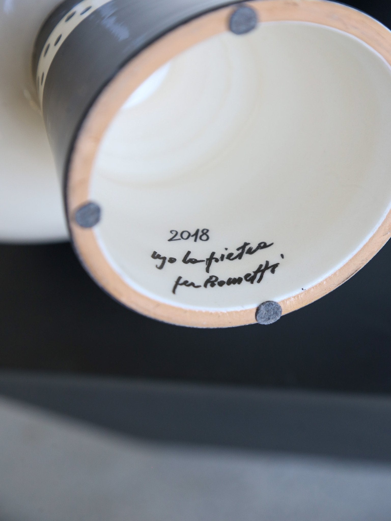 Ugo La Pietra Ceramic Vase for Rometti, Italy 2018 - Lumini Collections