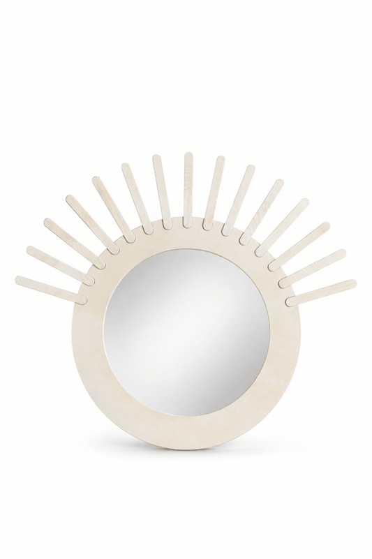 1960s Italian wall mirror by Albert Leclerc for Planula - Lumini Collections