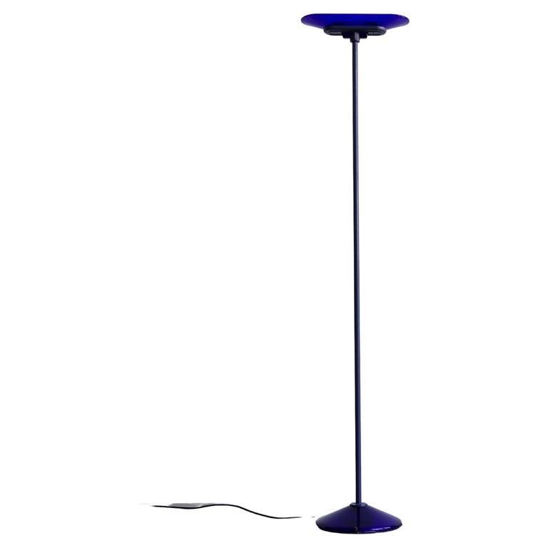 Floor Lamp in Blue Murano Glass & Metal by Santiago Miranda & Gianluigi Arnaldi for Arteluce