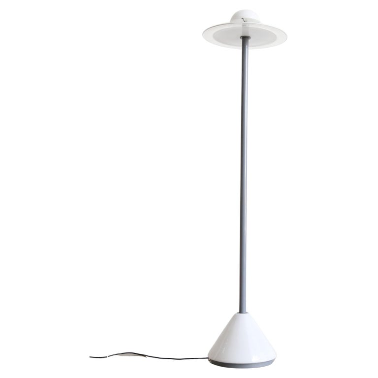 Floor Lamp in Murano Glass and Metal by AVMazzega