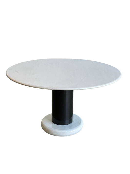Ettore Sottsass for Poltronova Dining Table ‘Loto’ in Carrara White Marble