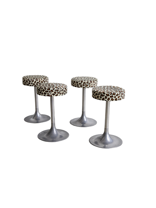 Set of Four Cavallino Space Age Stools 1960s