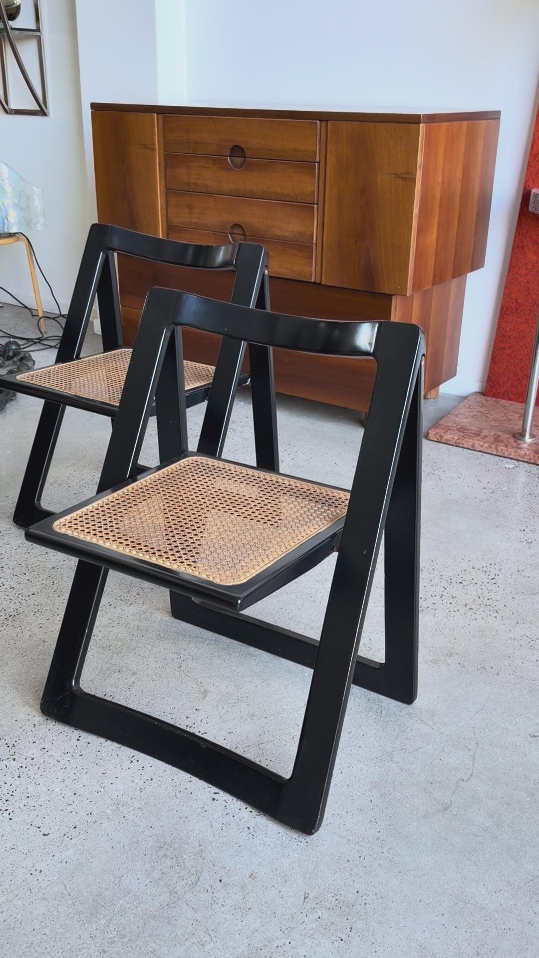 Italian Folding Chairs by Aldo Jacober for Bazzani, 1960s – Lumini