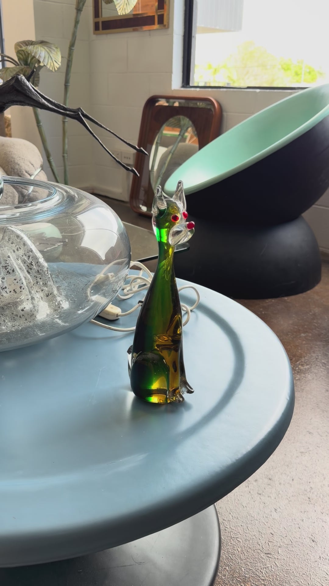 Italian Green Murano Glass Dog Sculpture, 1960s – Lumini Collections