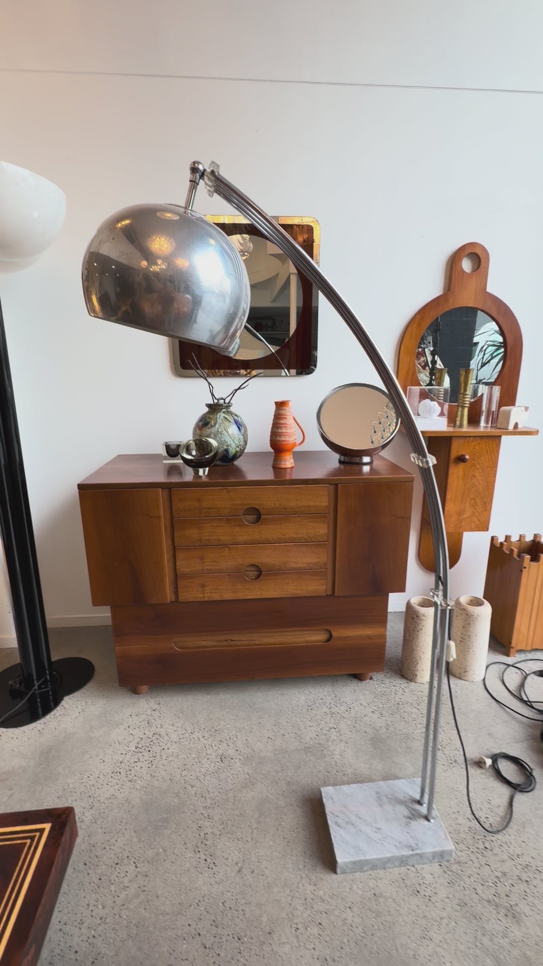 Italian Arc Floor Lamp by Goffredo Reggiani, 1970s – Lumini