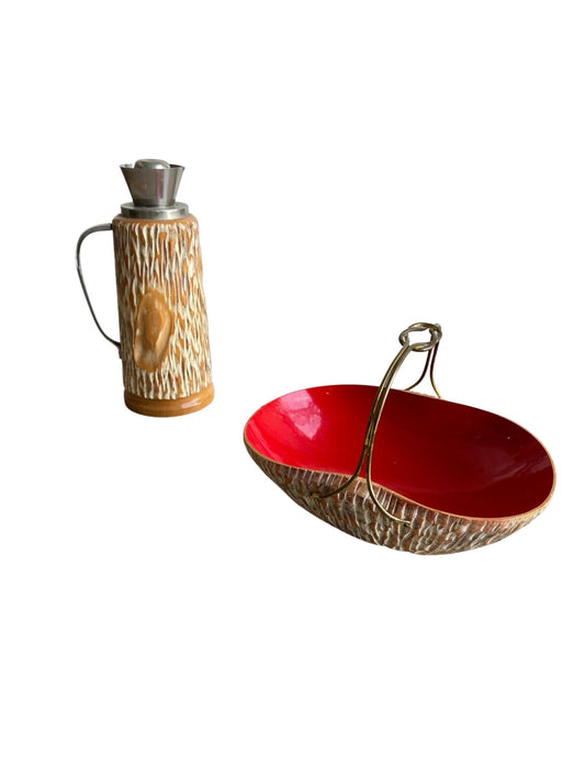 Aldo Tura Lacquered Wood Set for Macabo Cusano, 1950s - Lumini Collections