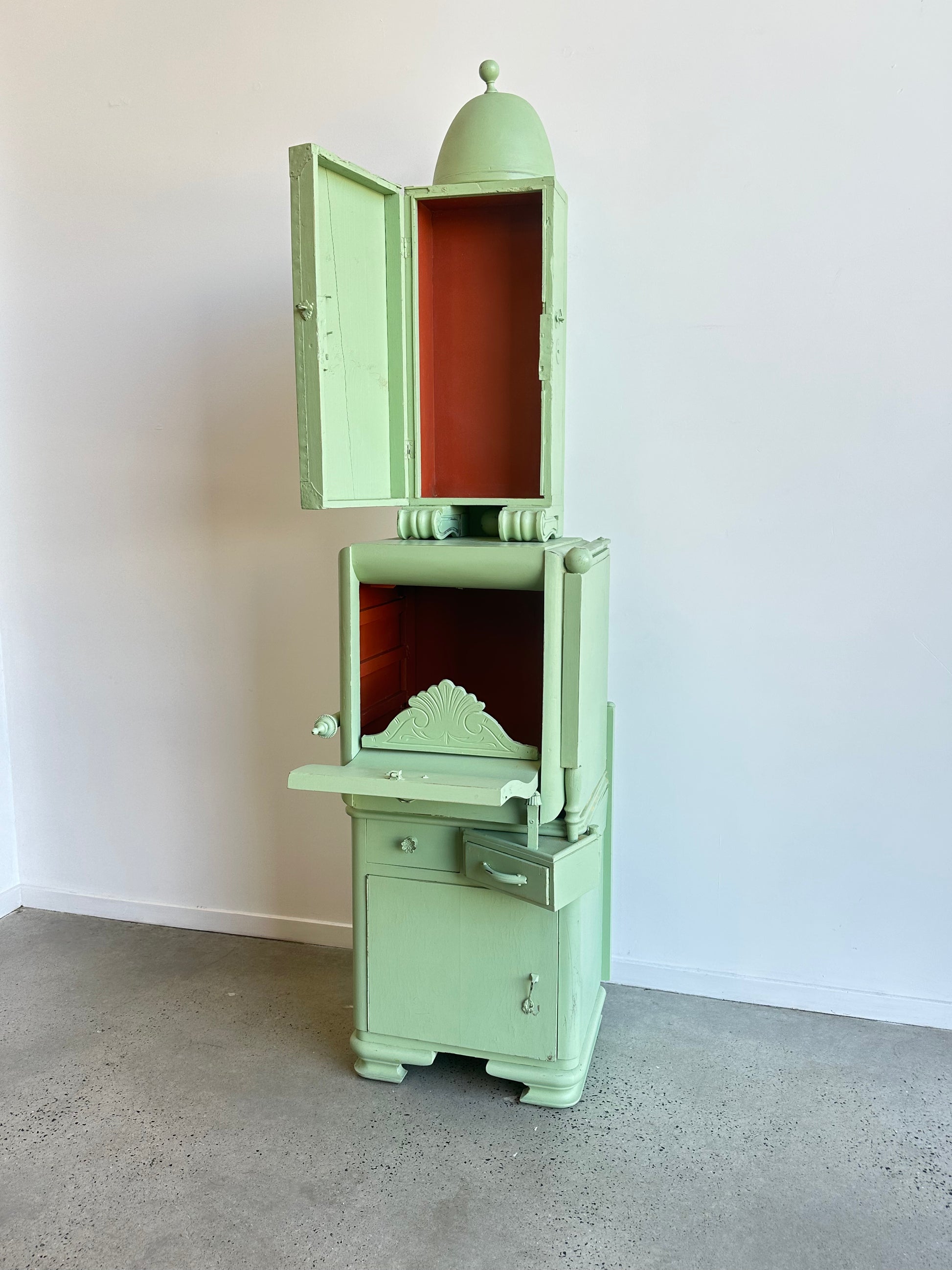 Light Green Functional Sculpture by Paolo Lumini, Tuscany Italy - Lumini Collections 11