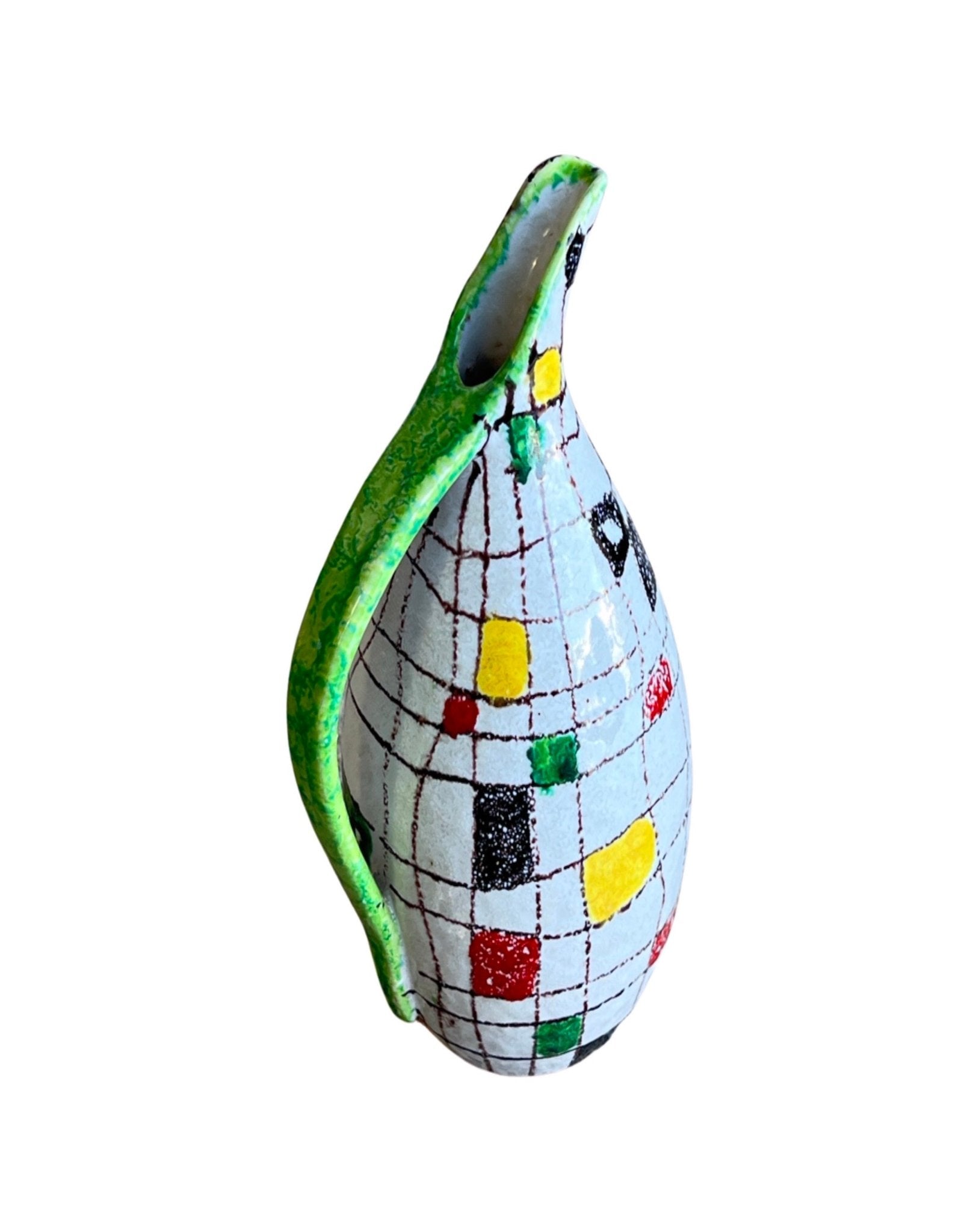 Bitossi Hand Painted Oil Bottle Ceramic, 1960s - Lumini Collections
