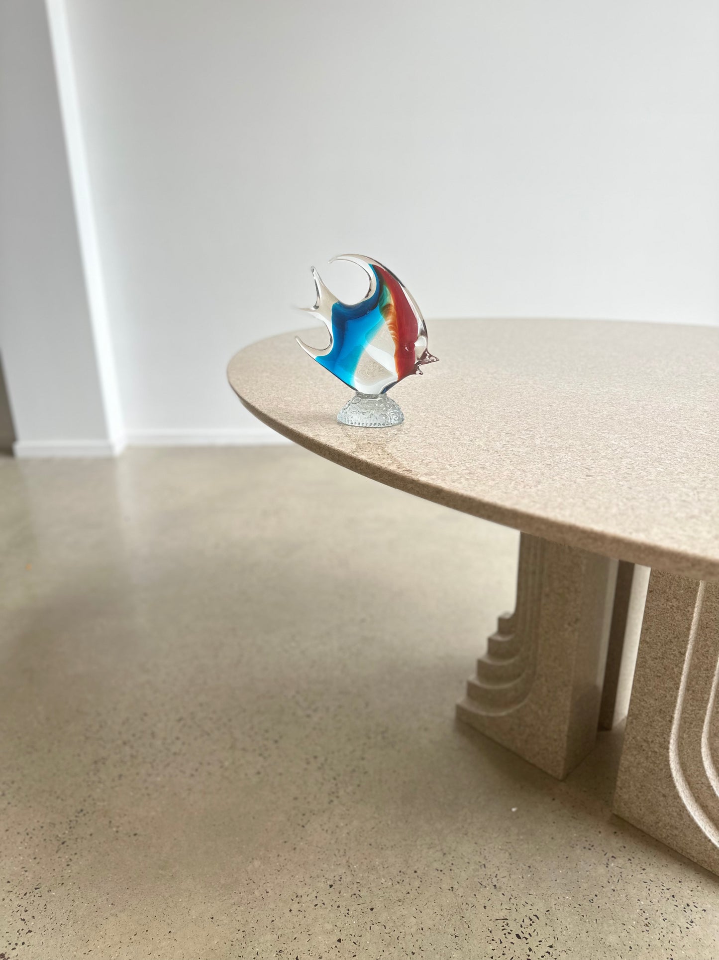Murano Multicolour Glass Fish Table Sculpture, 1960s