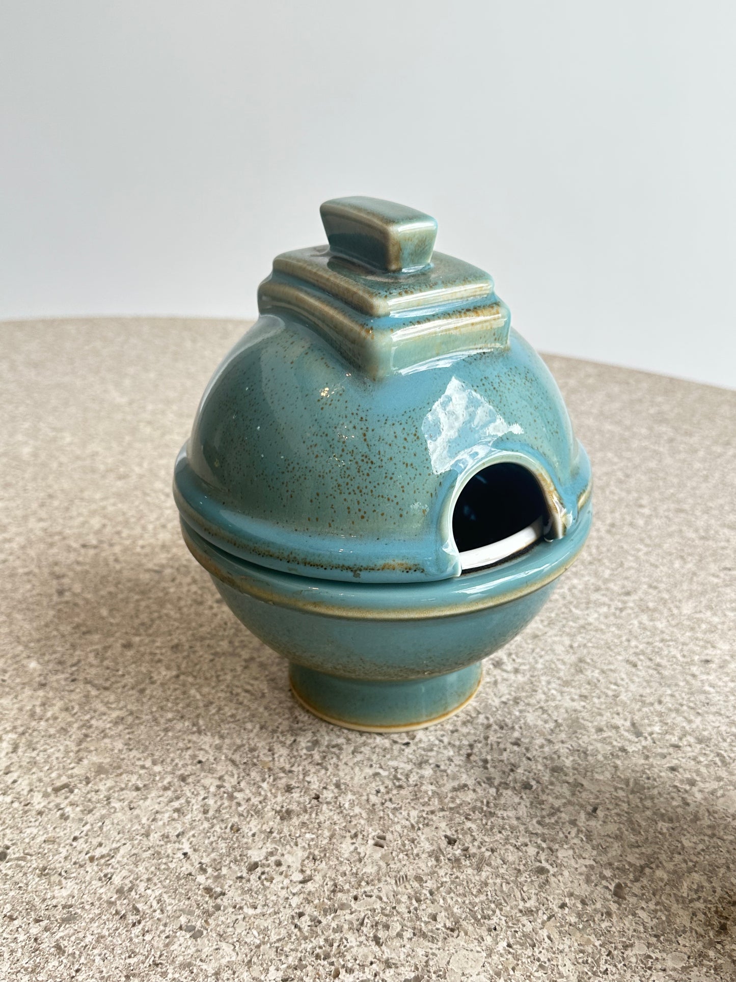 Capodimonte Italian Glazed Ceramic Multifunctional Tea jar and Vase, 1960s