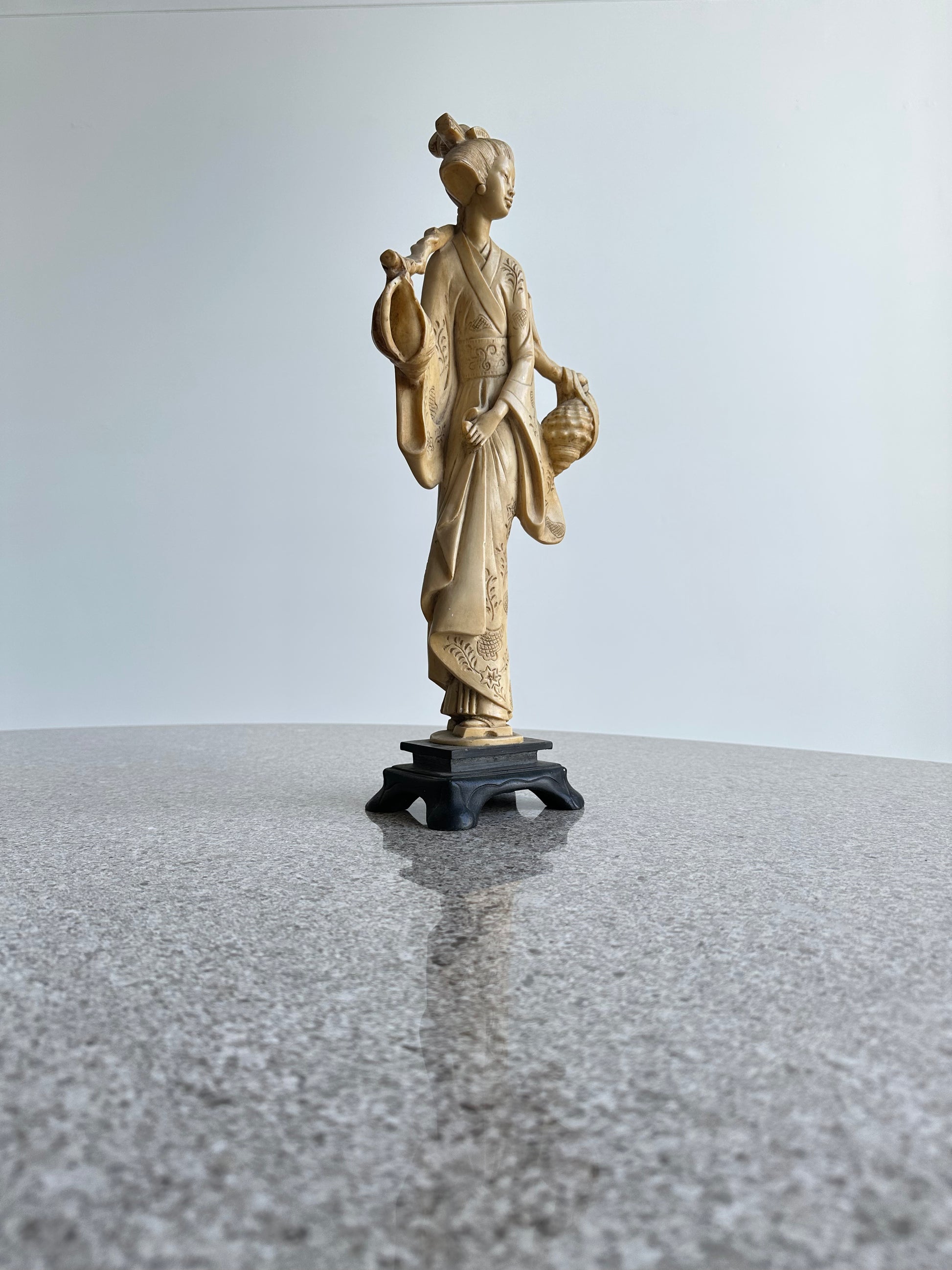Geisha Italian Italian Mid Century Modern Resin Geisha Table Sculpture – Lumini ...