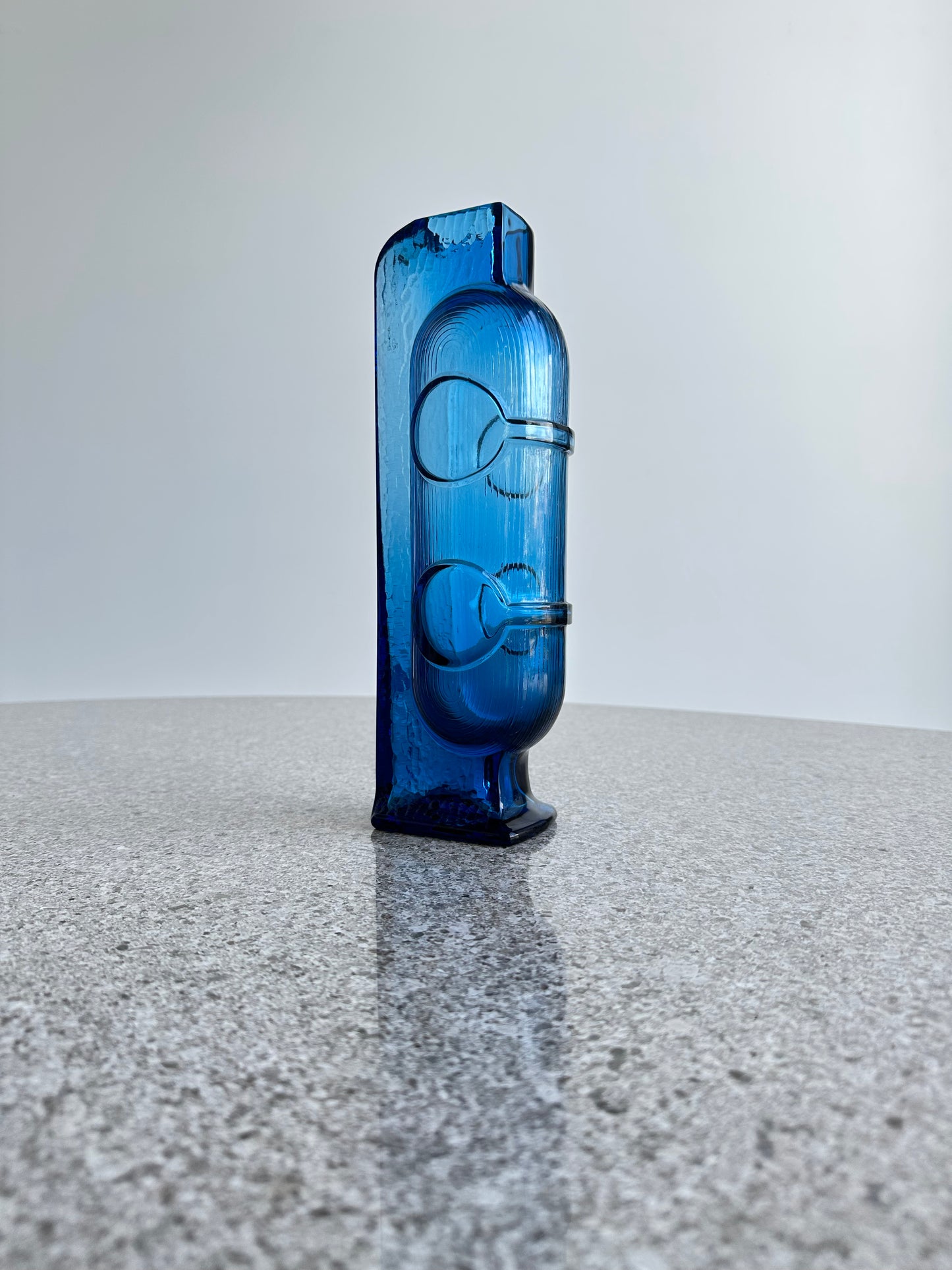 Grandi Cristalli Blue Glass Wine Decanter, 1960s