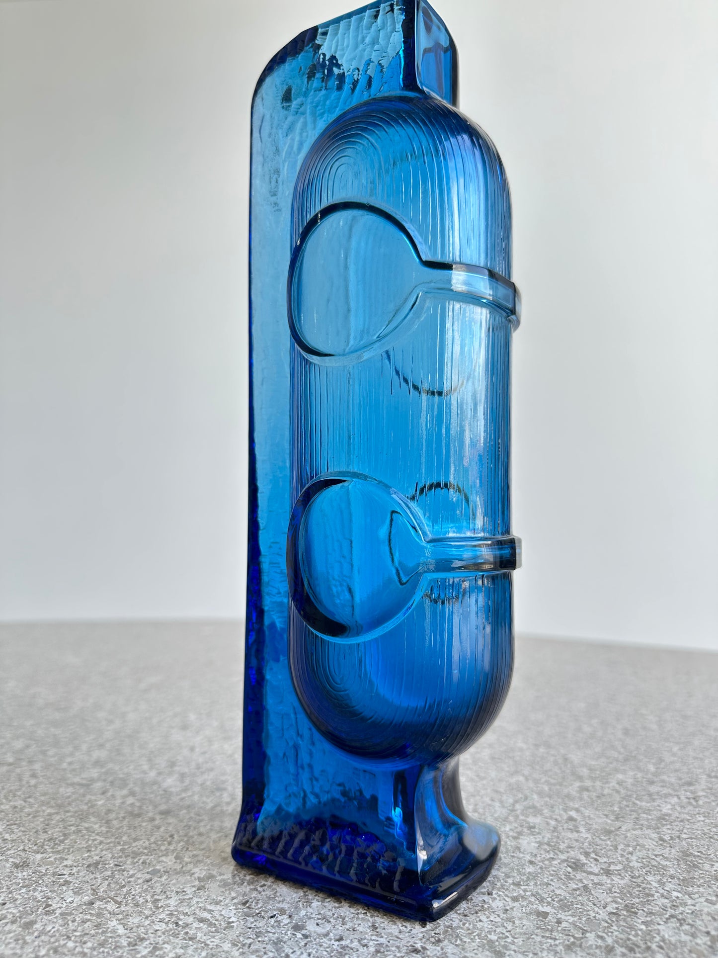 Grandi Cristalli Blue Glass Wine Decanter, 1960s