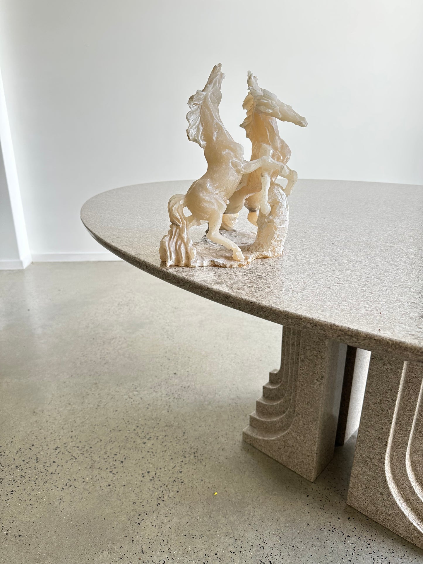 Boldrini Italian Horse Alabaster Table Sculpture, 1960