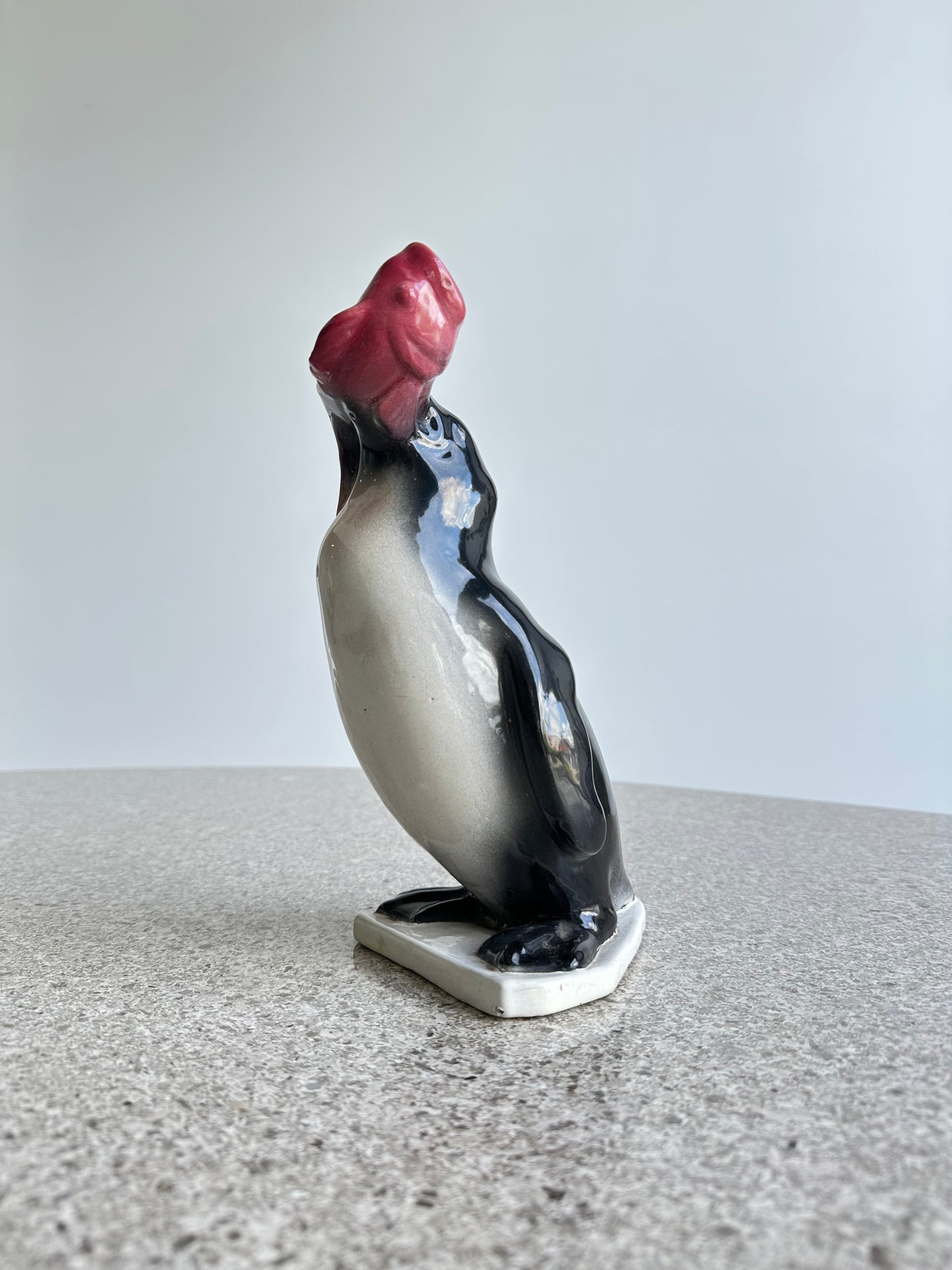 Cima Italian Ceramic Black and White Pinguin, 1950s