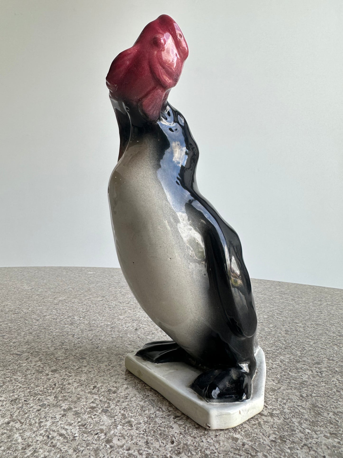Cima Italian Ceramic Black and White Pinguin, 1950s