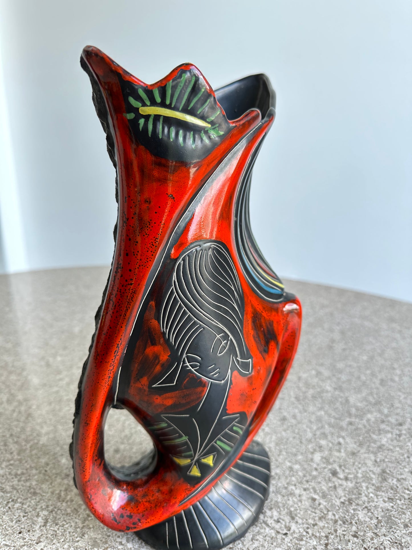 Augusto Giulianelli for San Marino Italian Lava Vase