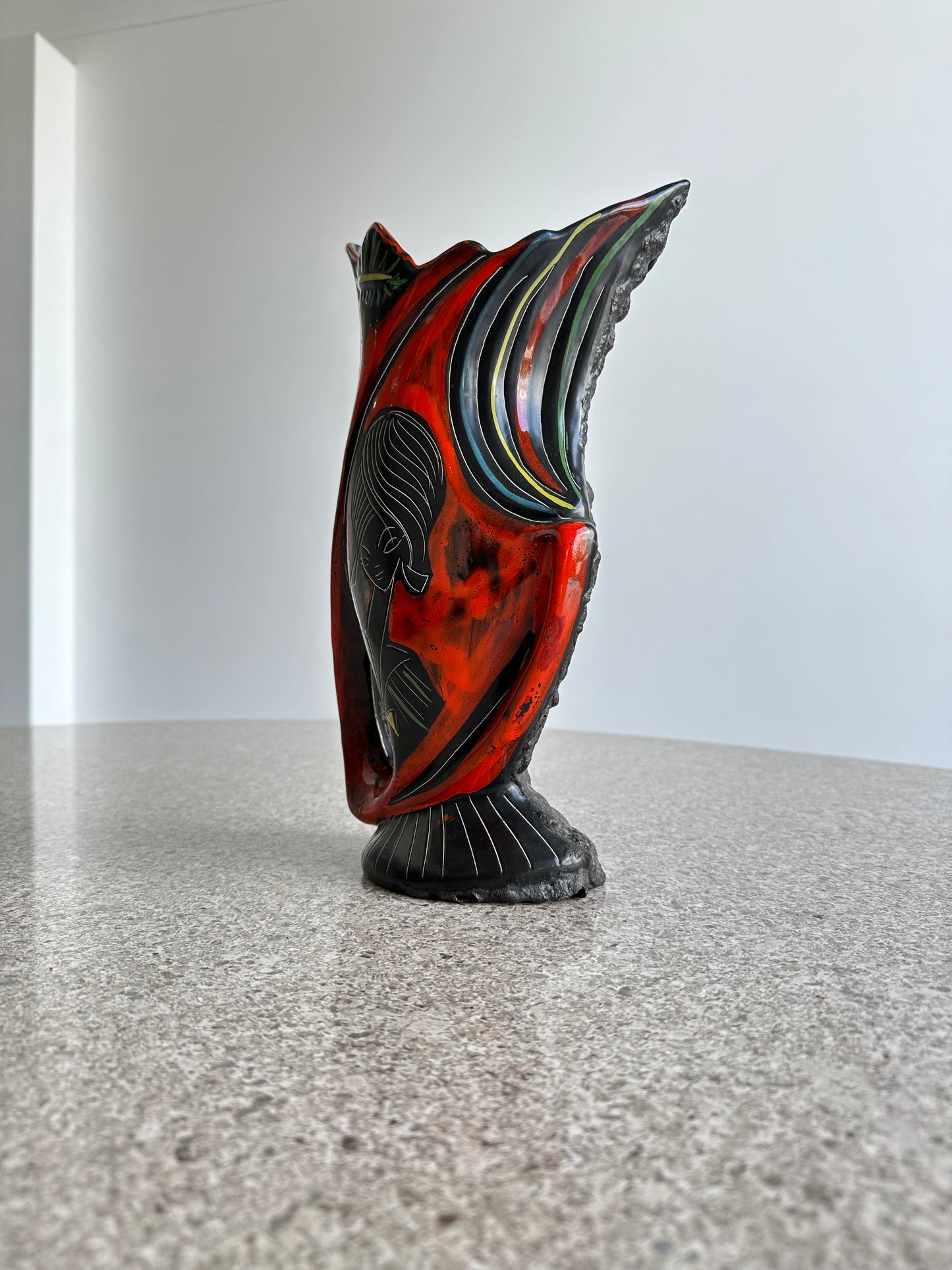 Augusto Giulianelli for San Marino Italian Lava Vase