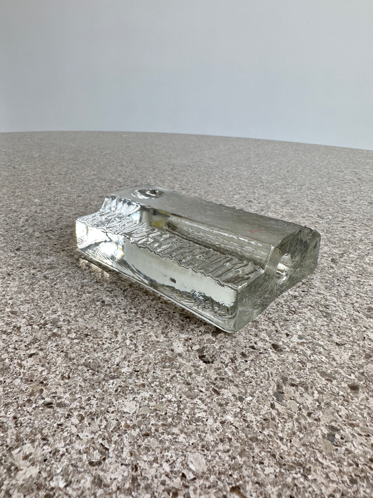 Walther Design Desk Pen and Ink Holder Made in Crystal Glass, 1960s