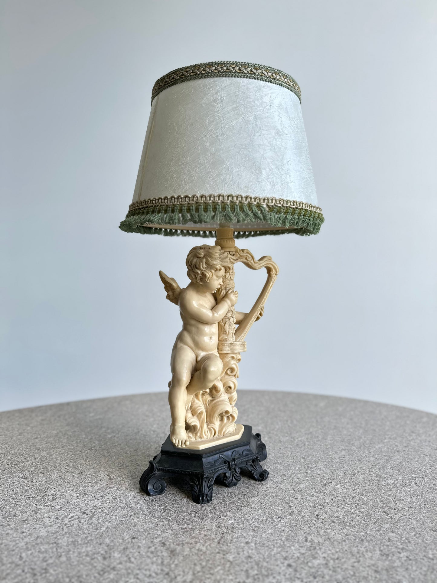 Sculpture Resin Table Lamp by Santini Tuscany, 1970s