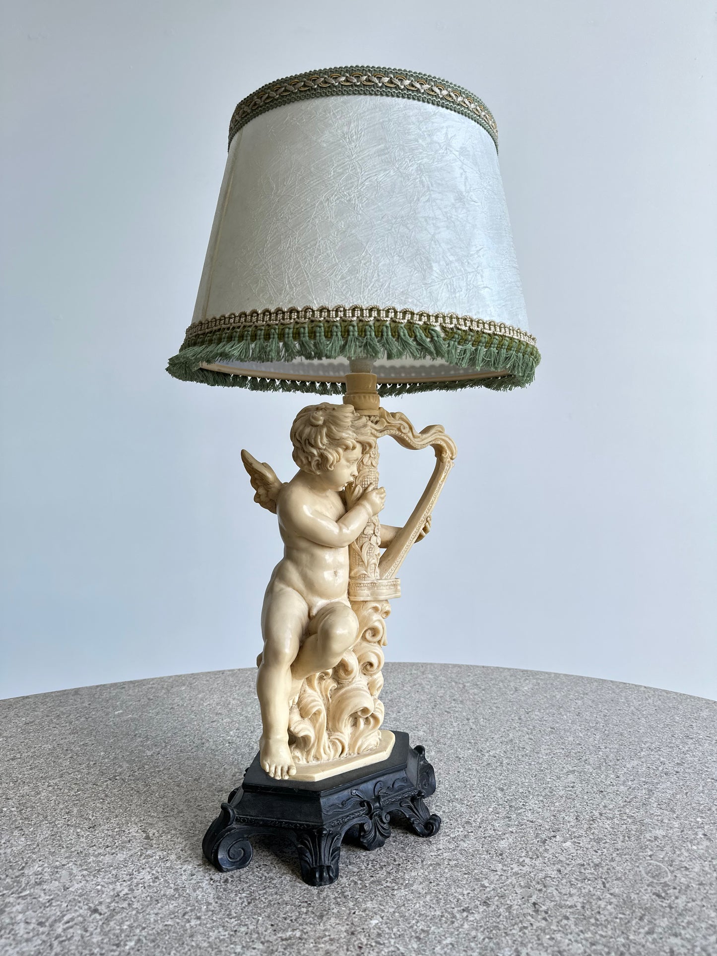 Sculpture Resin Table Lamp by Santini Tuscany, 1970s