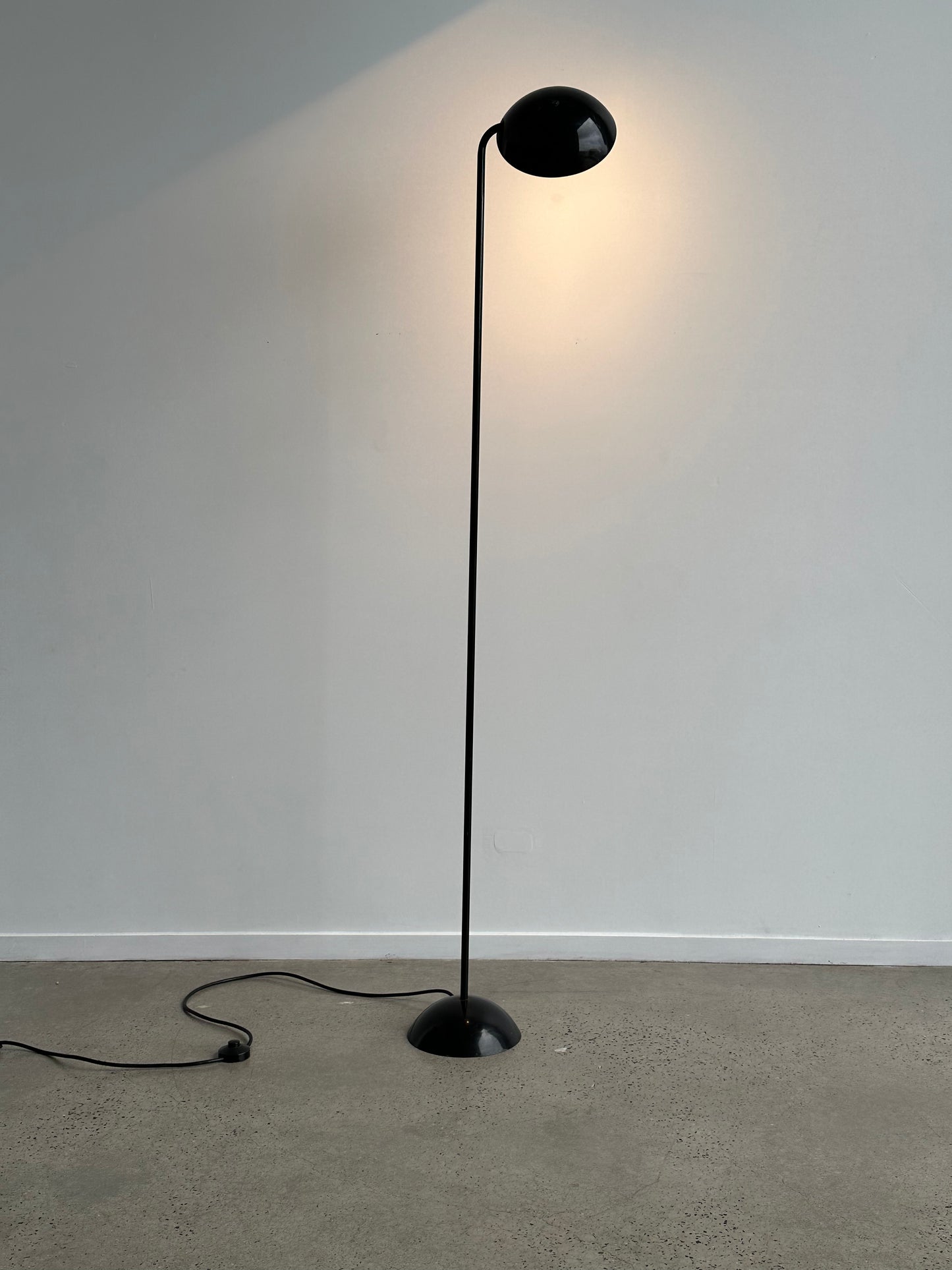 P.Marrucco Black Floor Lamp for Tre Ci Luci, 1970s