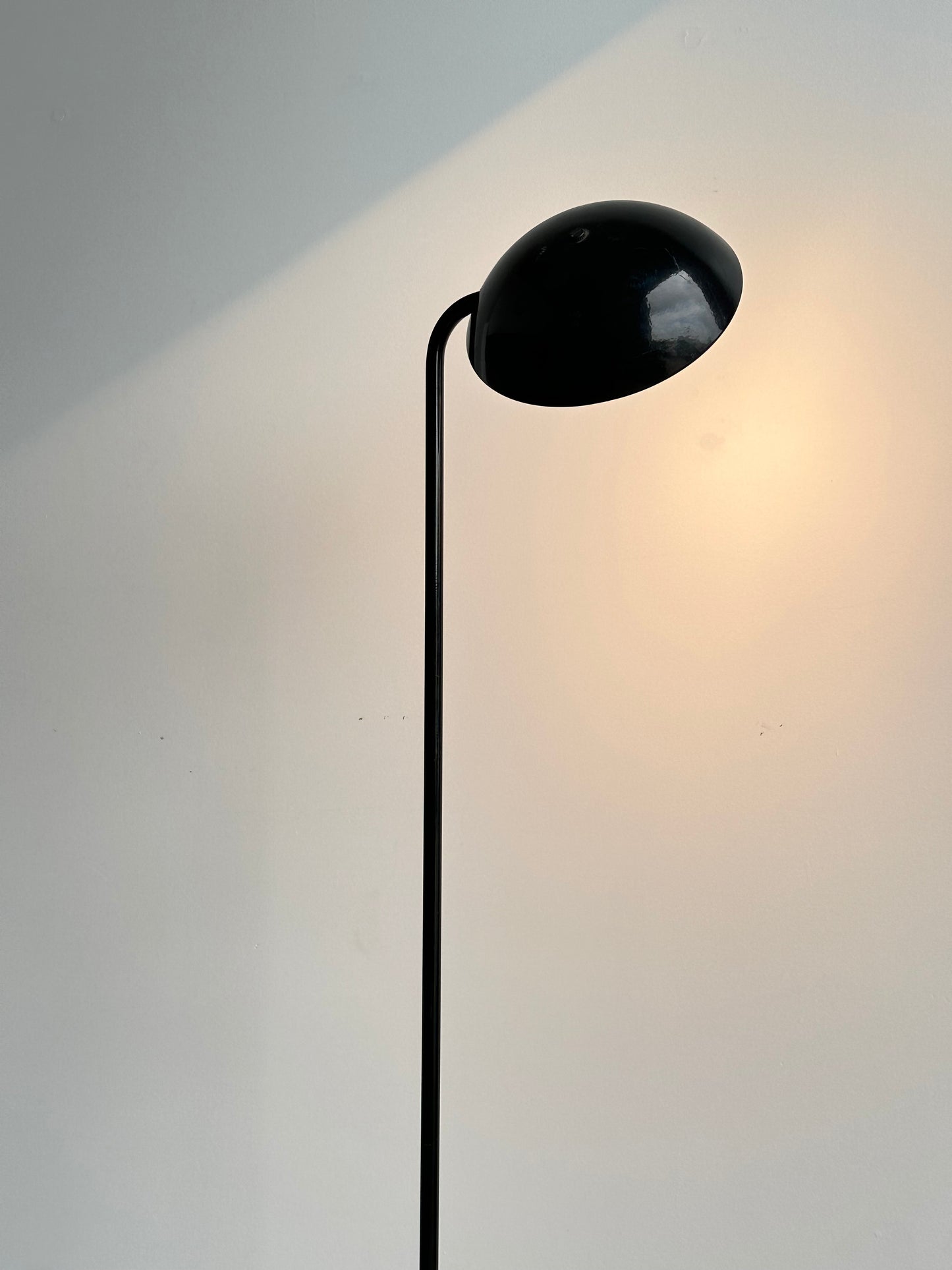 P.Marrucco Black Floor Lamp for Tre Ci Luci, 1970s