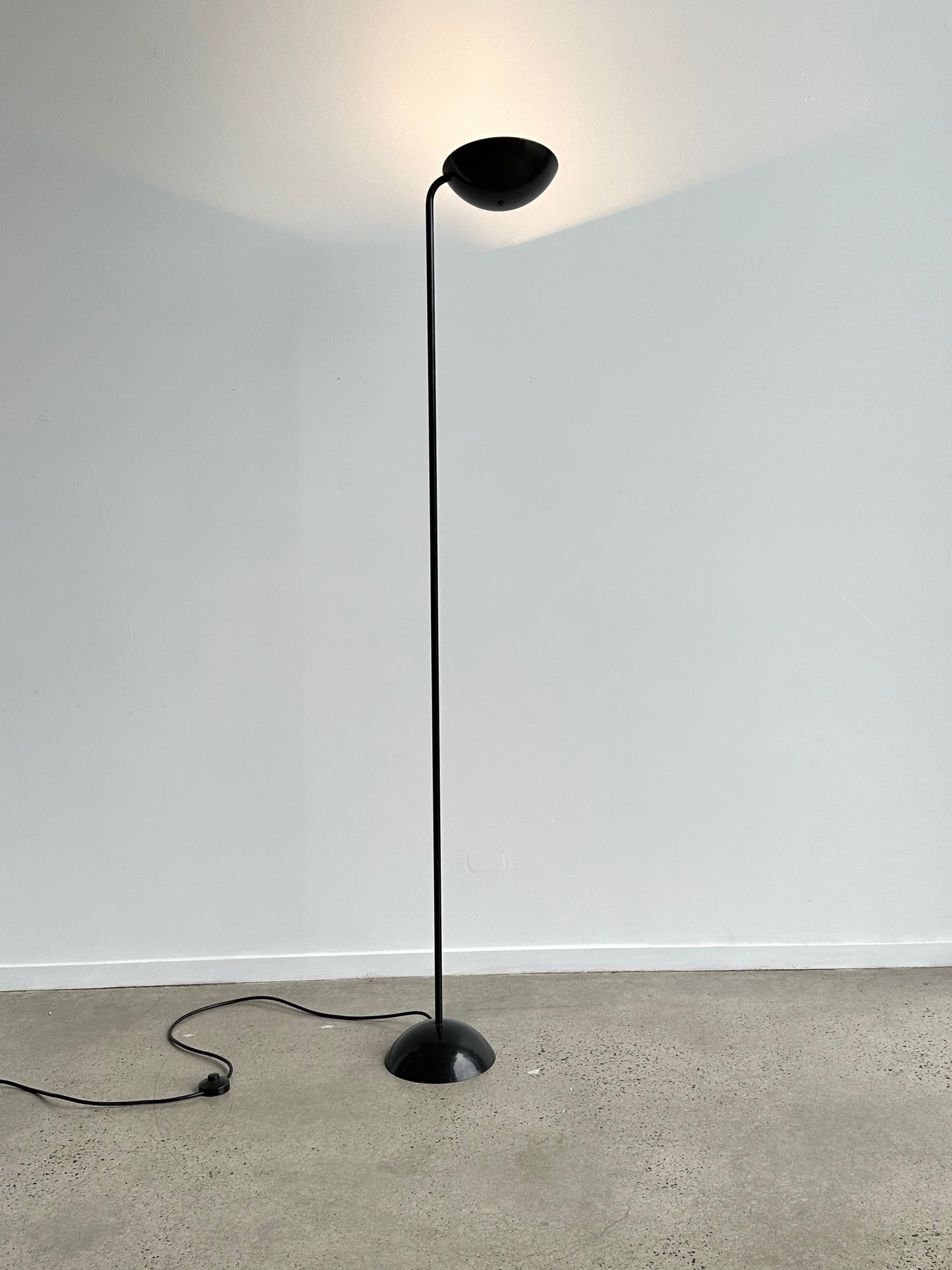 P.Marrucco Black Floor Lamp for Tre Ci Luci, 1970s