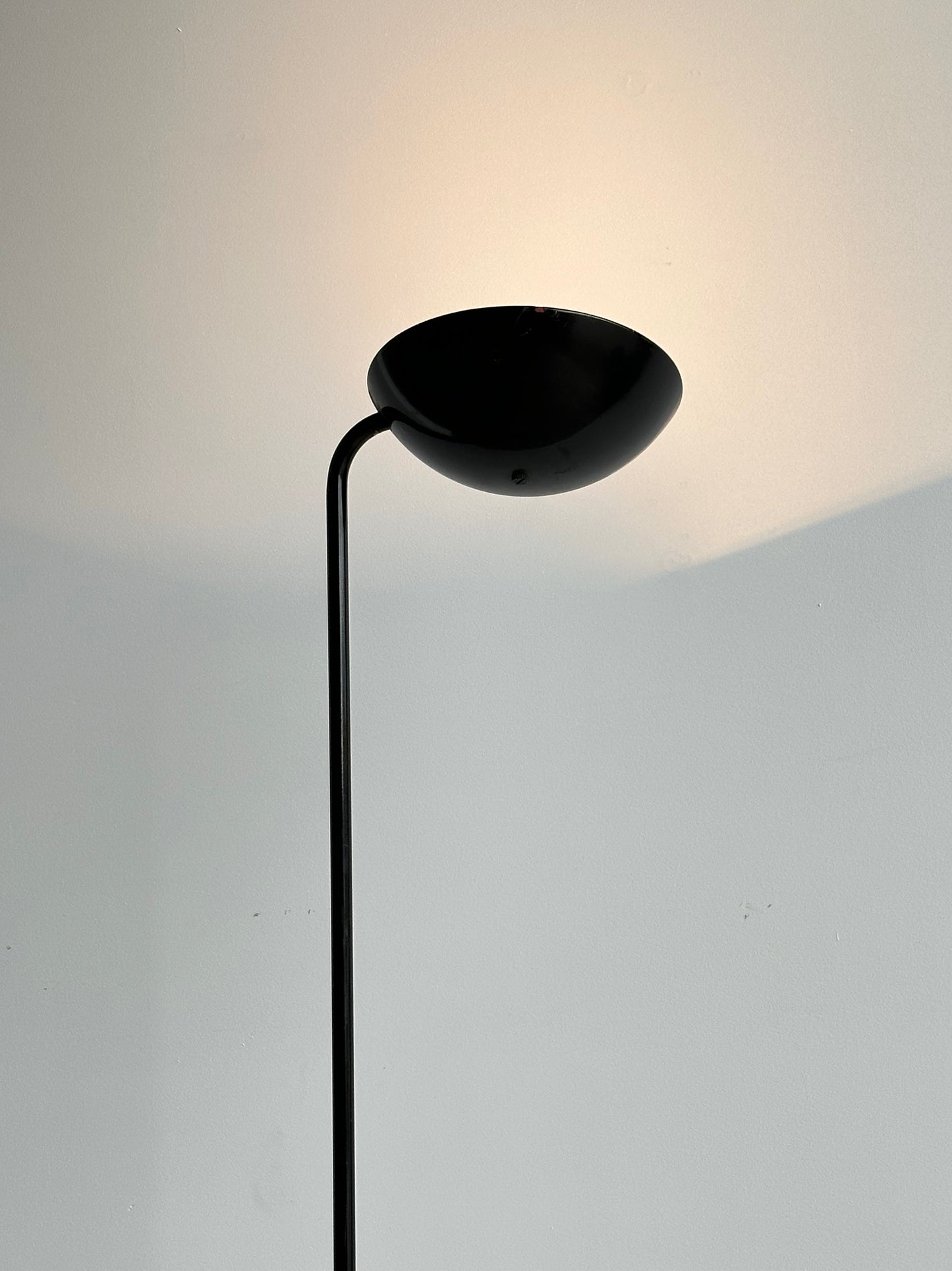 P.Marrucco Black Floor Lamp for Tre Ci Luci, 1970s