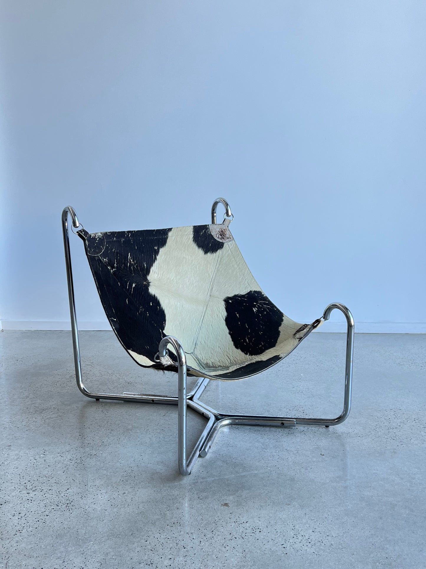 “Baffo” by Gianni Pareschi and Ezio Didone for Busnelli, Cow Leather Chair, 1969