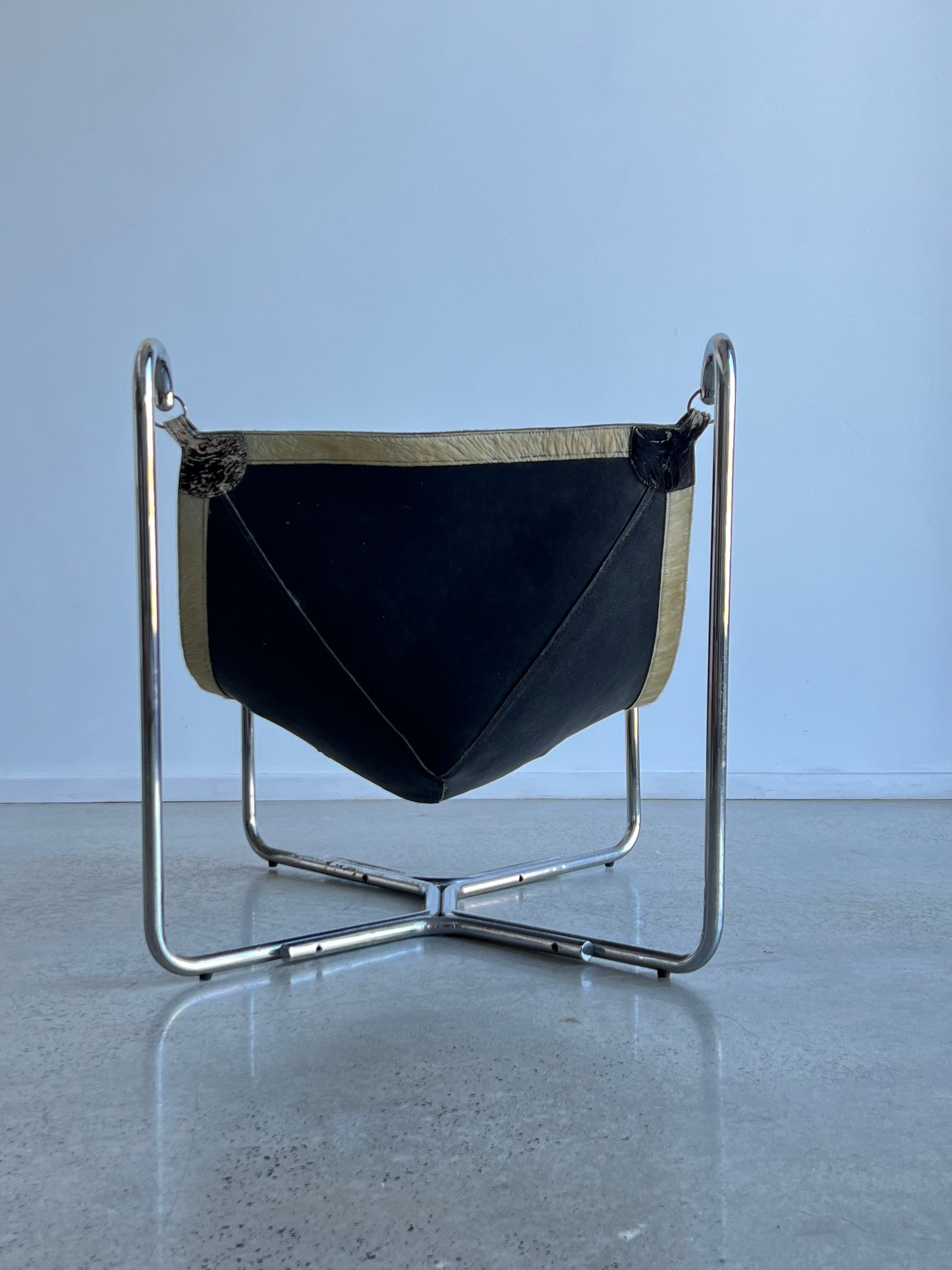 “Baffo” by Gianni Pareschi and Ezio Didone for Busnelli, Cow Leather Chair, 1969