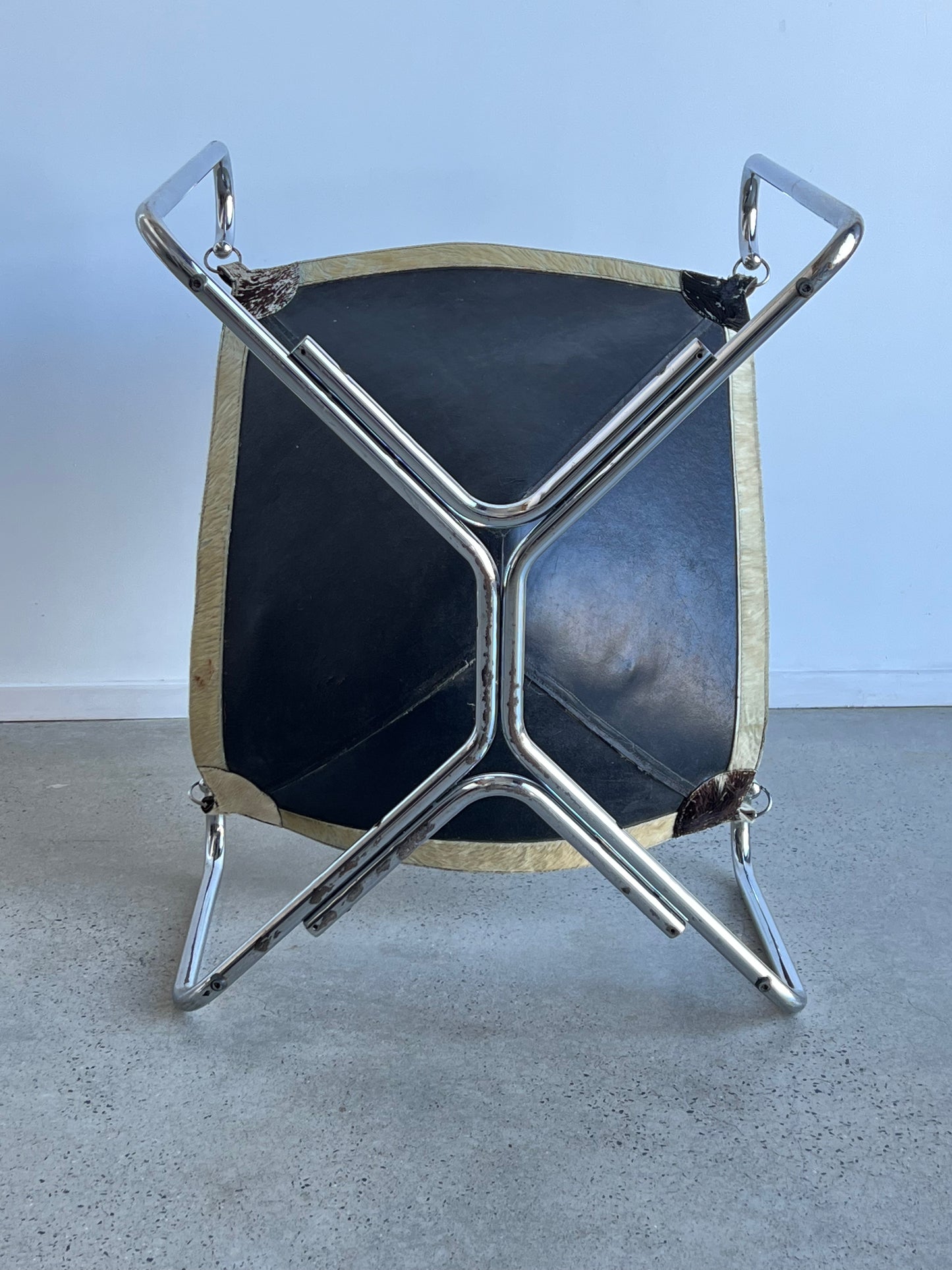 “Baffo” by Gianni Pareschi and Ezio Didone for Busnelli, Cow Leather Chair, 1969