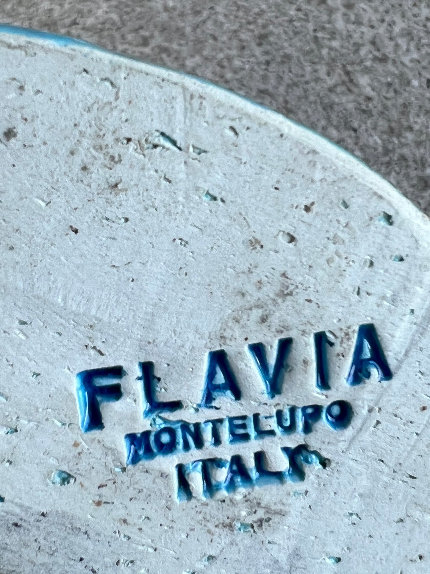 Flavia Montelupo Glazed Blue Ceramic Set, 1960s