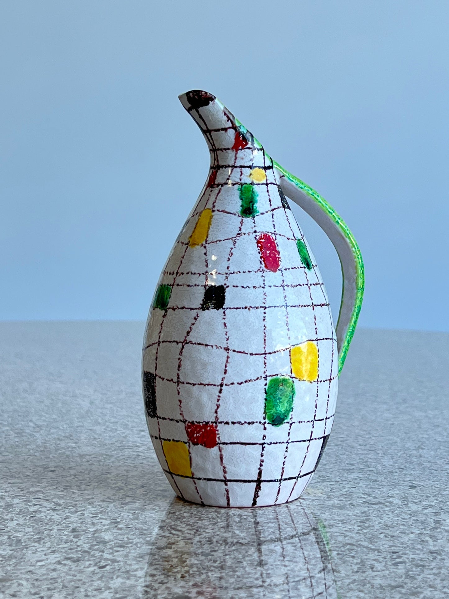 Bitossi Hand Painted Oil Bottle Ceramic, 1960s