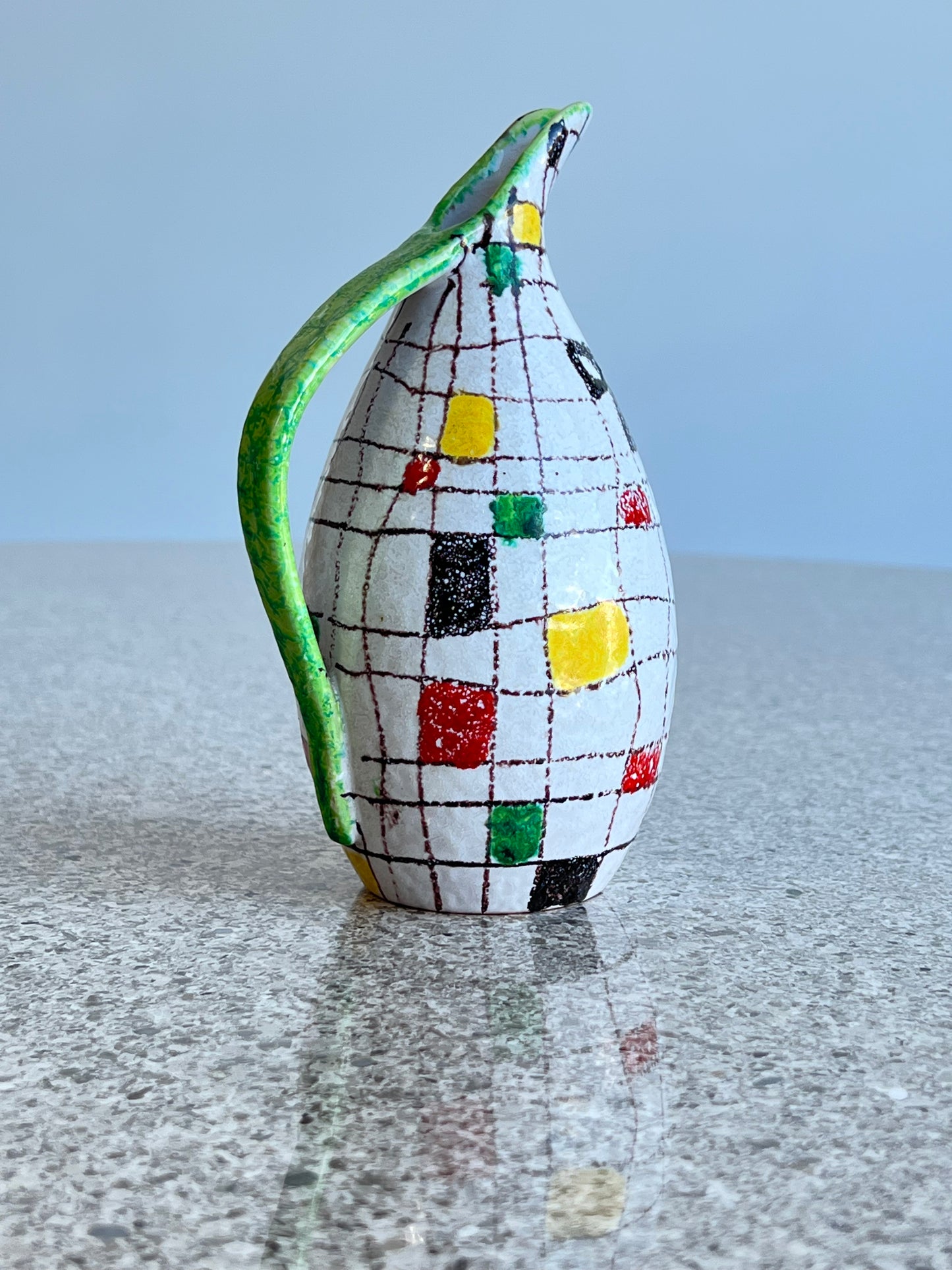 Bitossi Hand Painted Oil Bottle Ceramic, 1960s