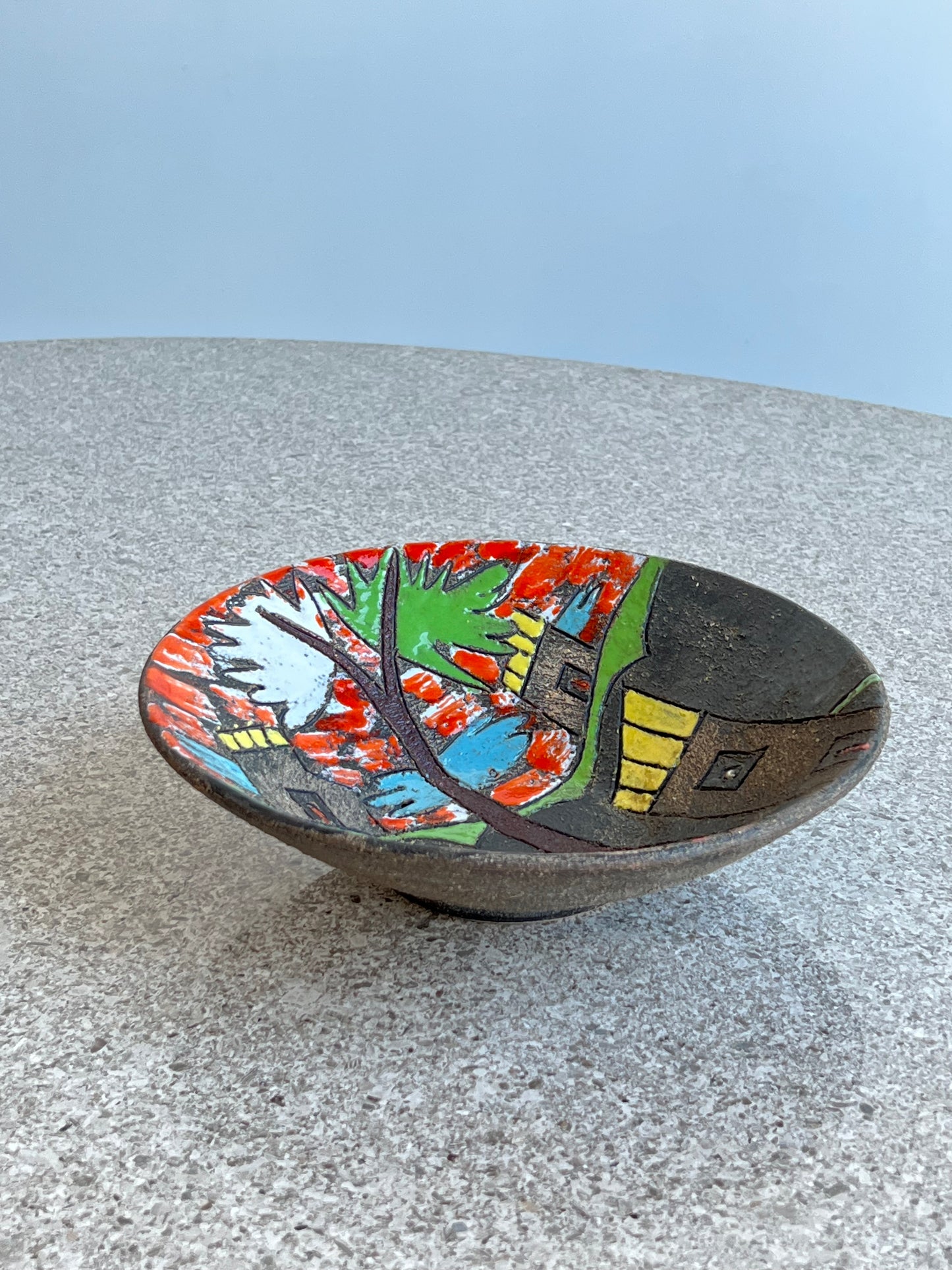 Aldo Londi Italian Ceramic Bowl, 1960s