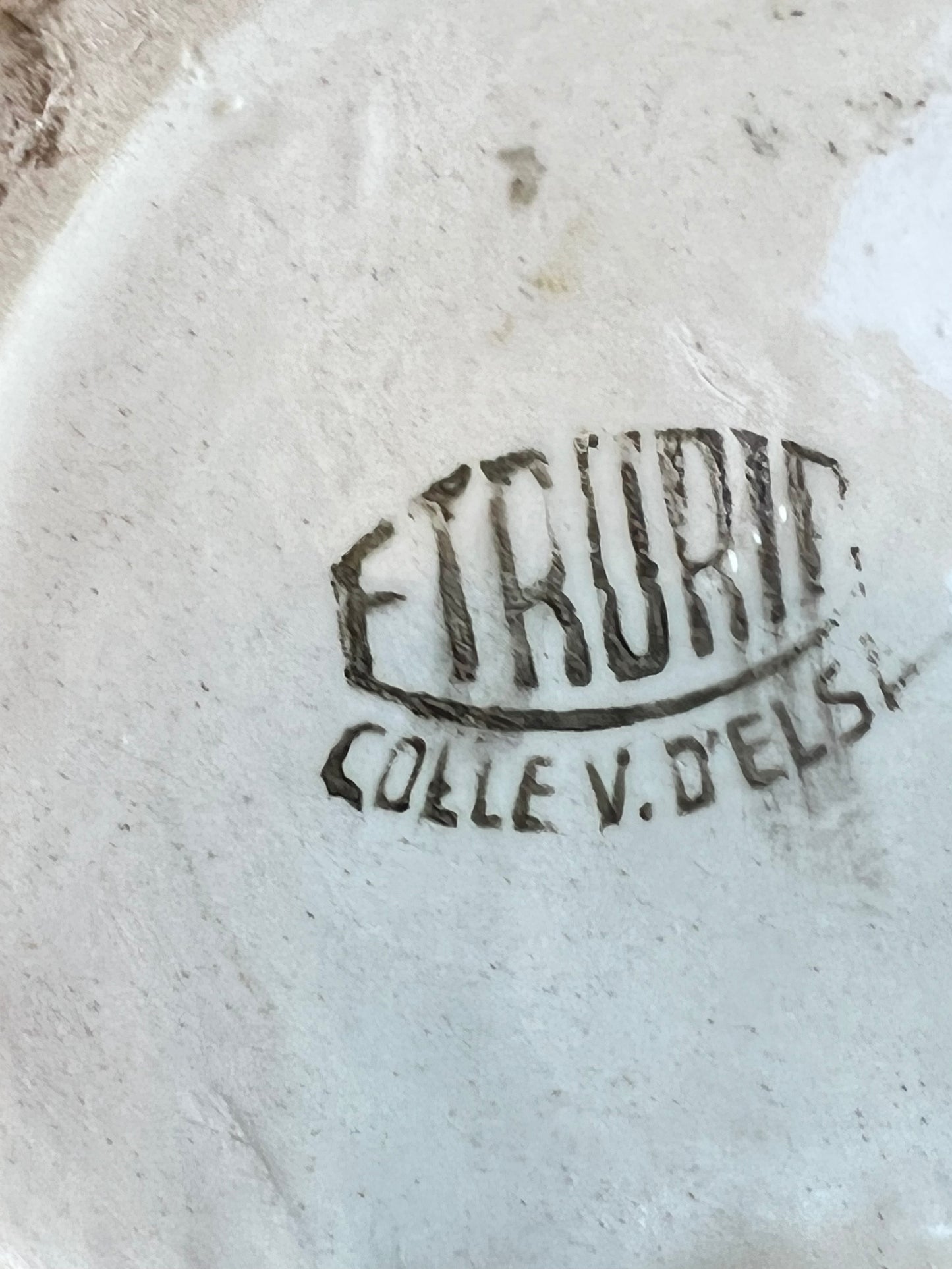 Etruria Colle Val d'Elsa Italian Virgin Mary Ceramic, 1950s