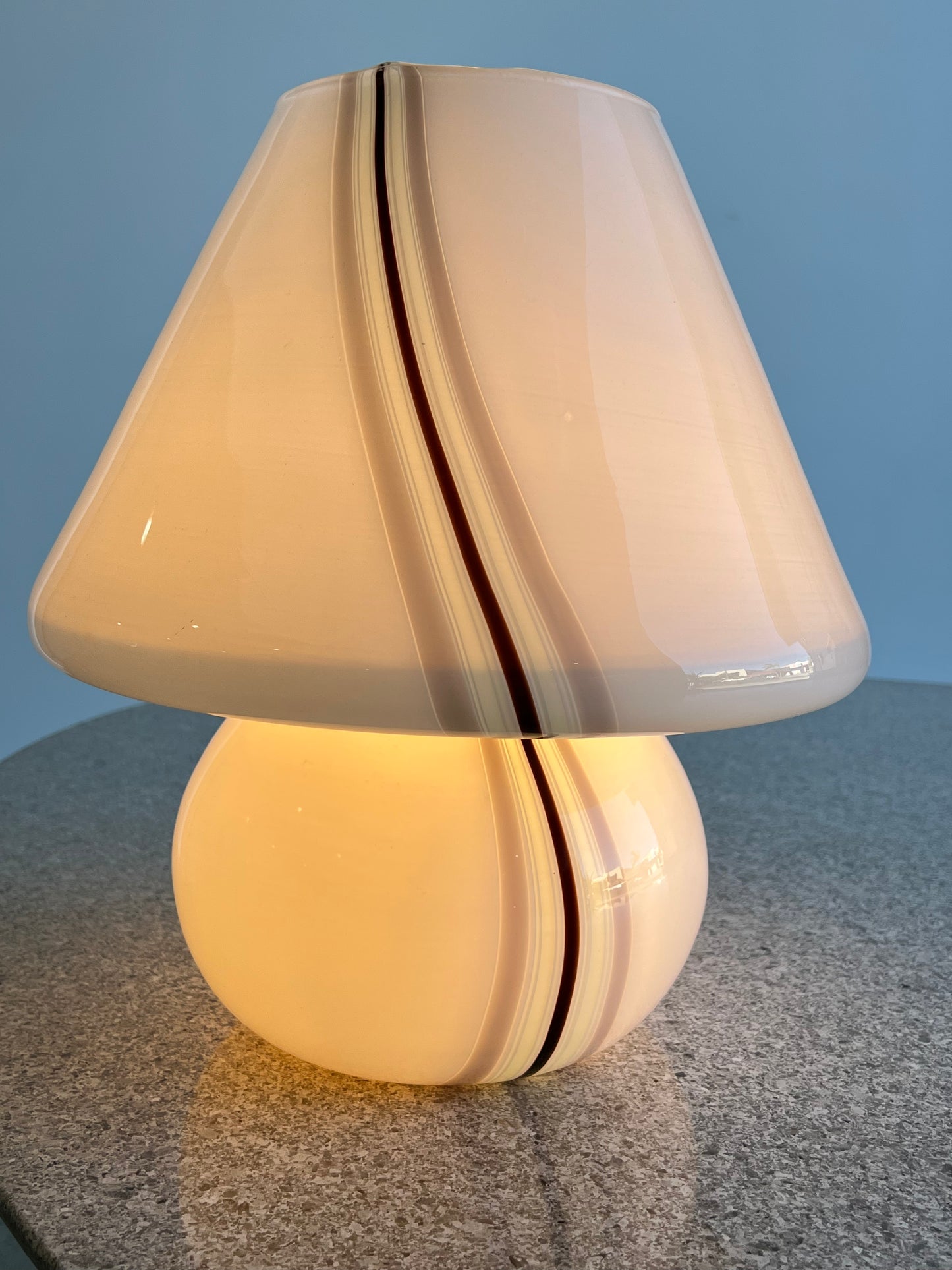 "Mushroom" Murano Table Lamp by Paolo Venini, 1970s