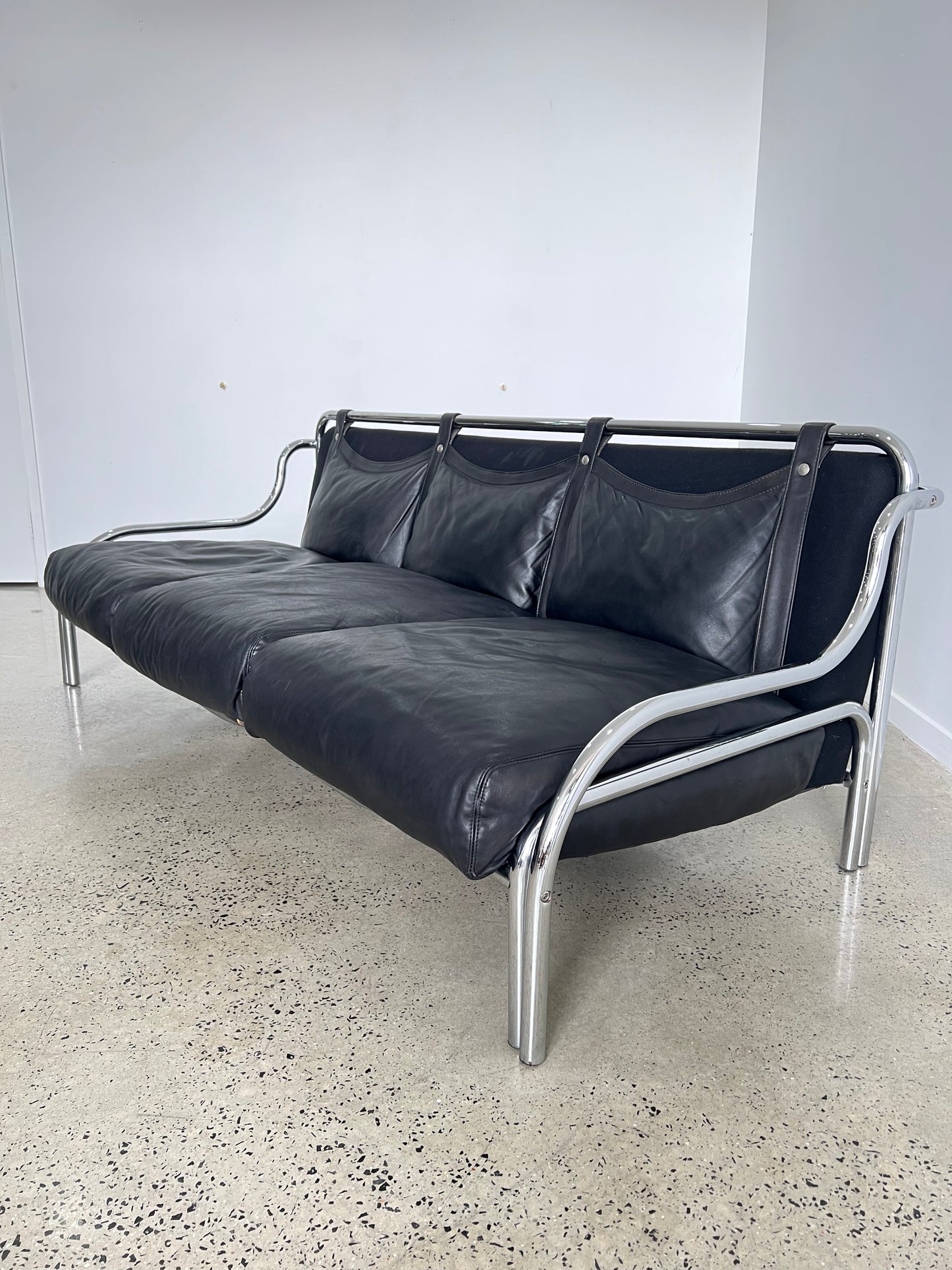 "La Stringa" by Gae Aulenti for Poltronova Sofa Set With Coffee Table, 1960s