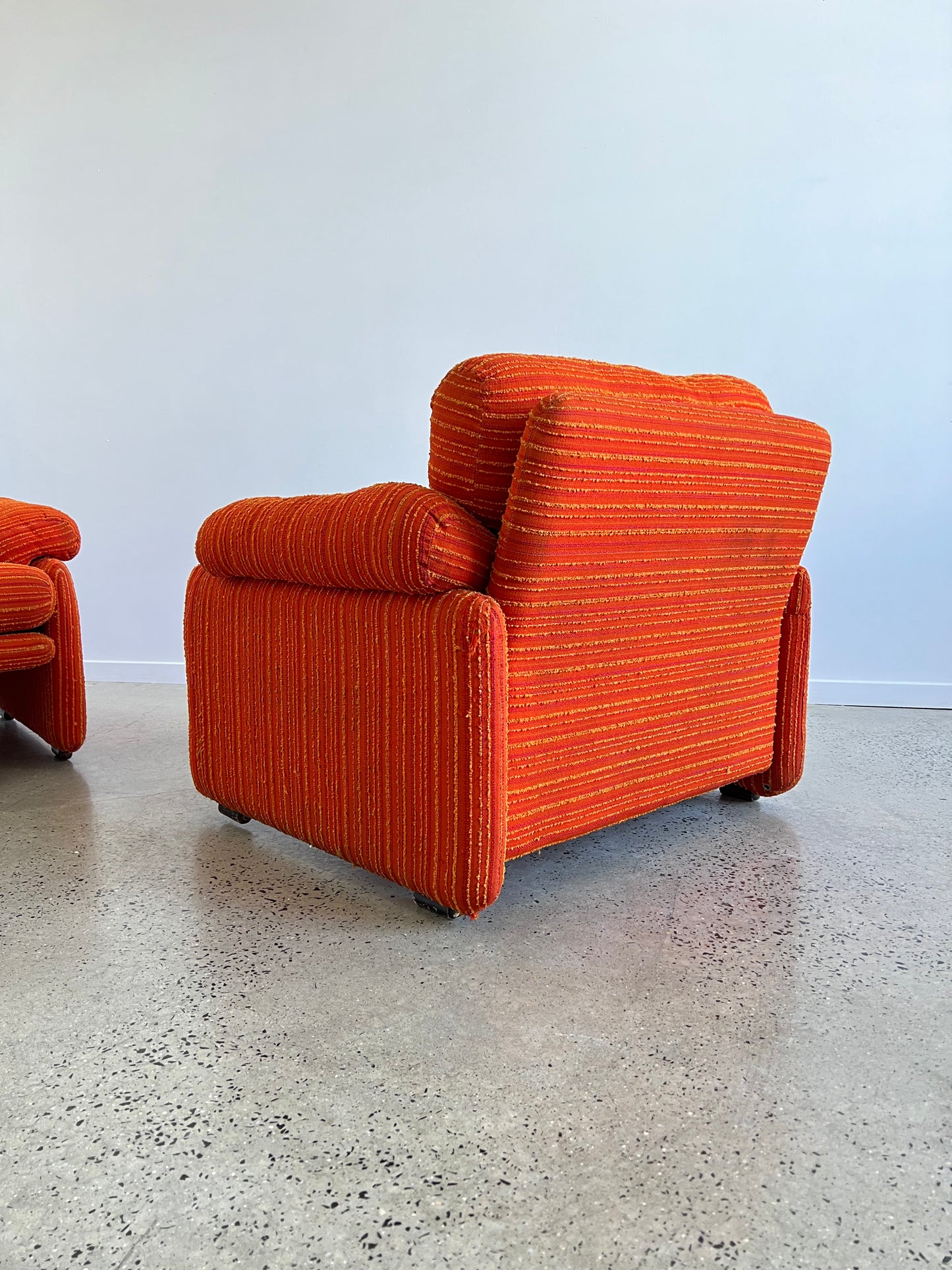 "Coronado" by Tobia Scarpa for C&B Italia, Set of Two Lounge Armchairs, 1970s