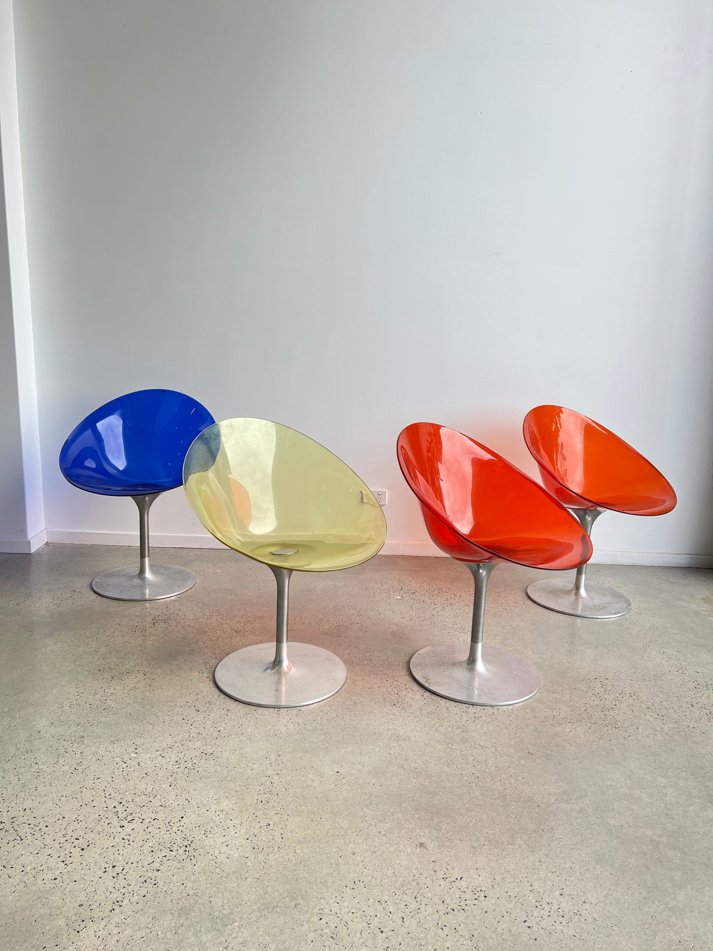 "Eros" by Philippe Starck for Kartell Swivel Chairs, 2001