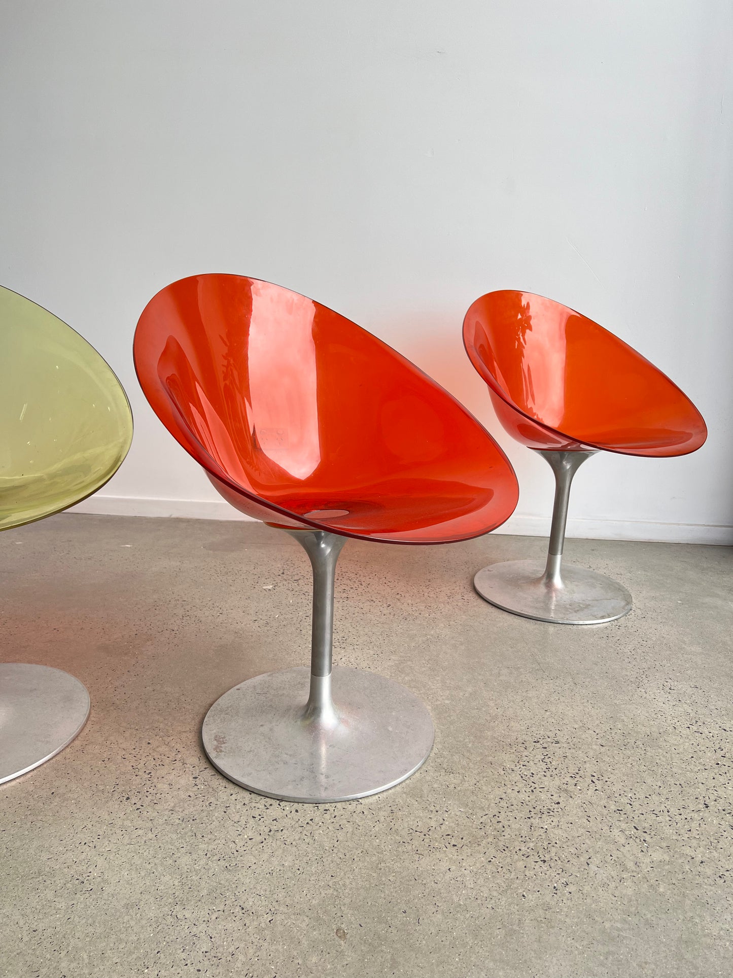 "Eros" by Philippe Starck for Kartell Swivel Chairs, 2001