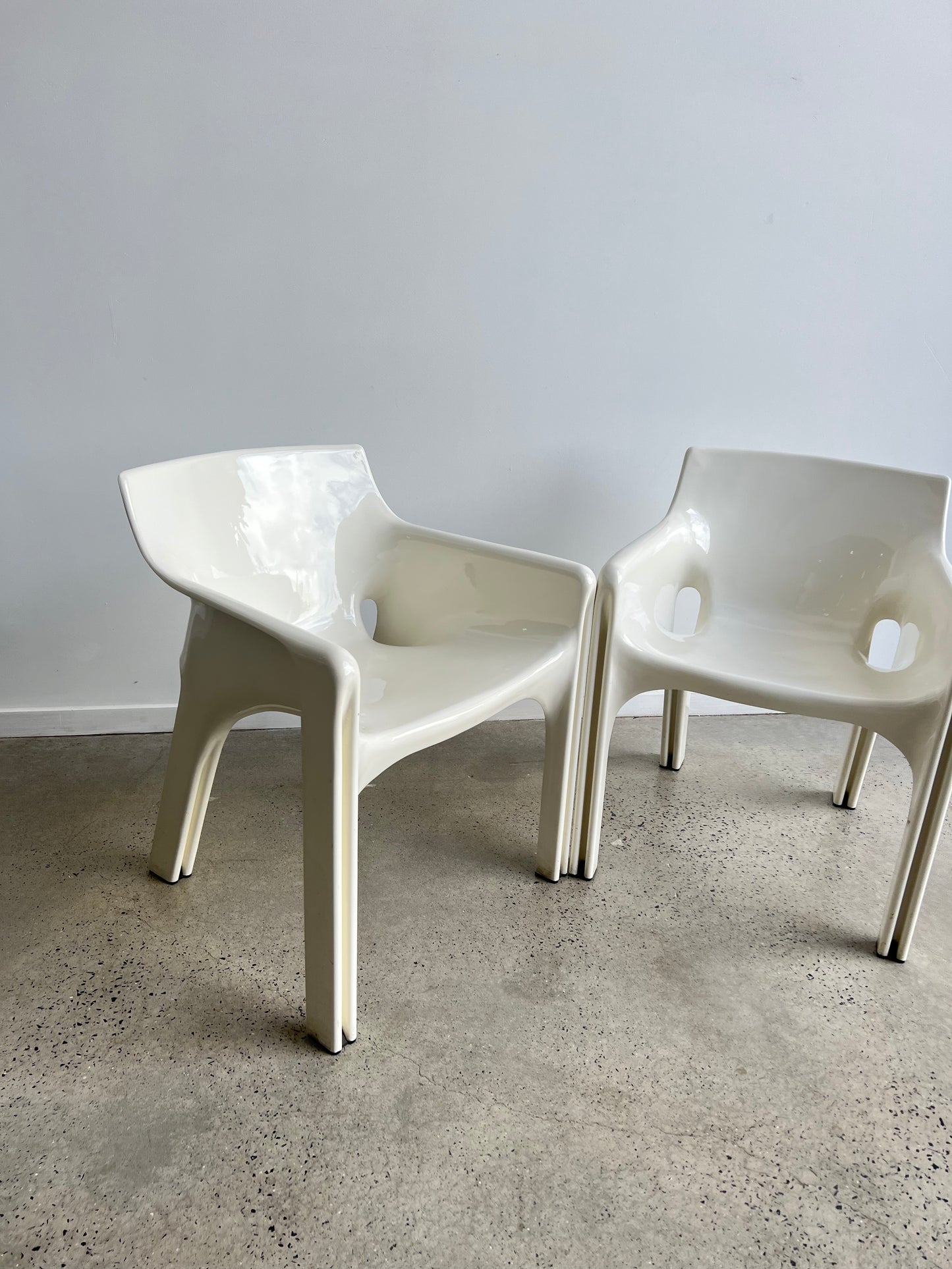 "Gaudi" Chairs by Vico Magistretti for Artemide, 1970s