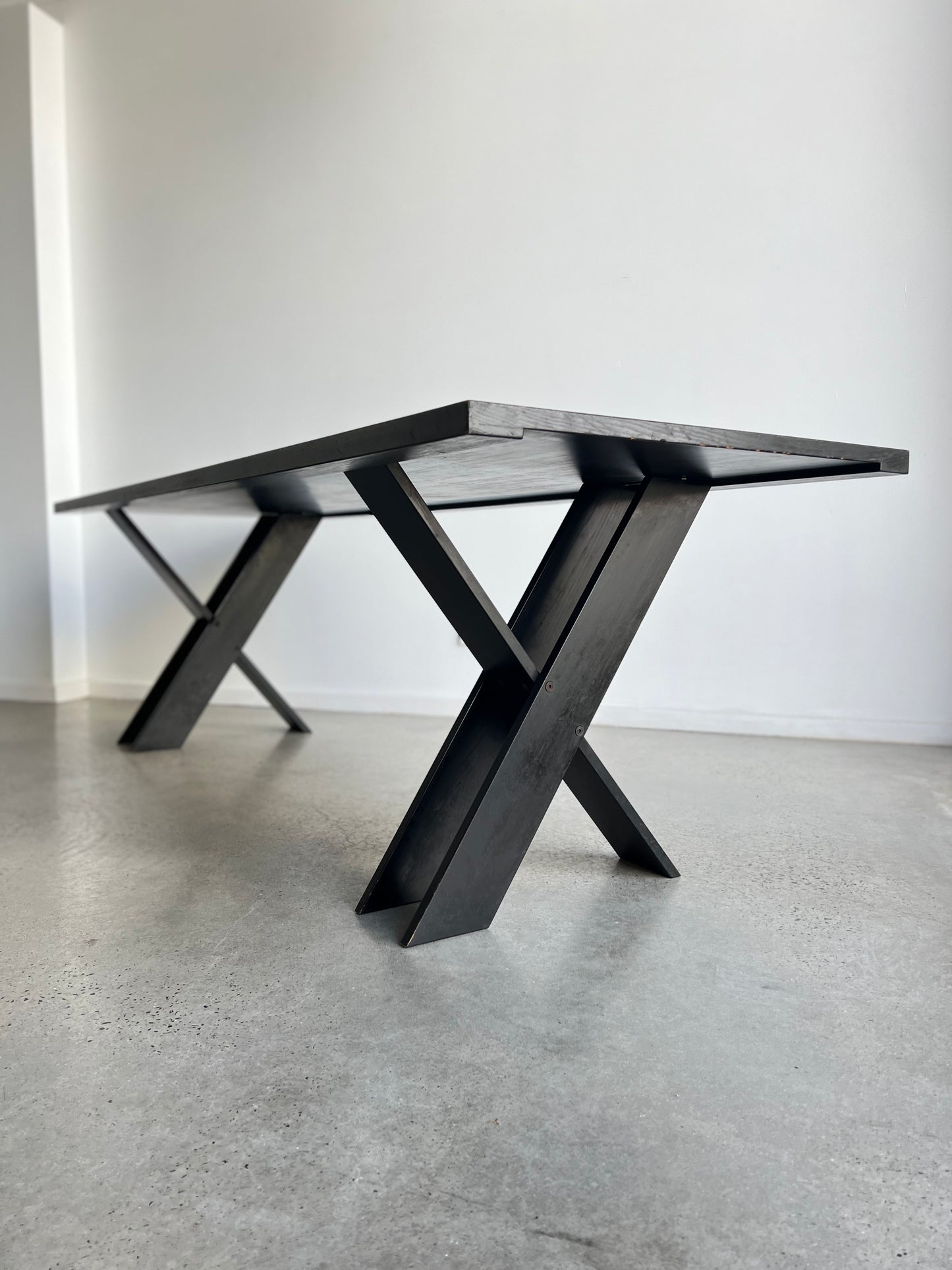 "TL 58" by Marco Zanuso for Poggi, Black Timber Dining Table, 1970s