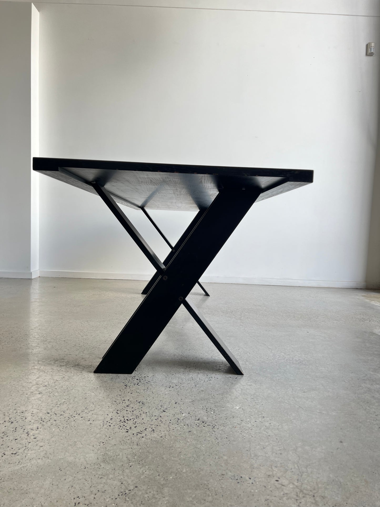 "TL 58" by Marco Zanuso for Poggi, Black Timber Dining Table, 1970s