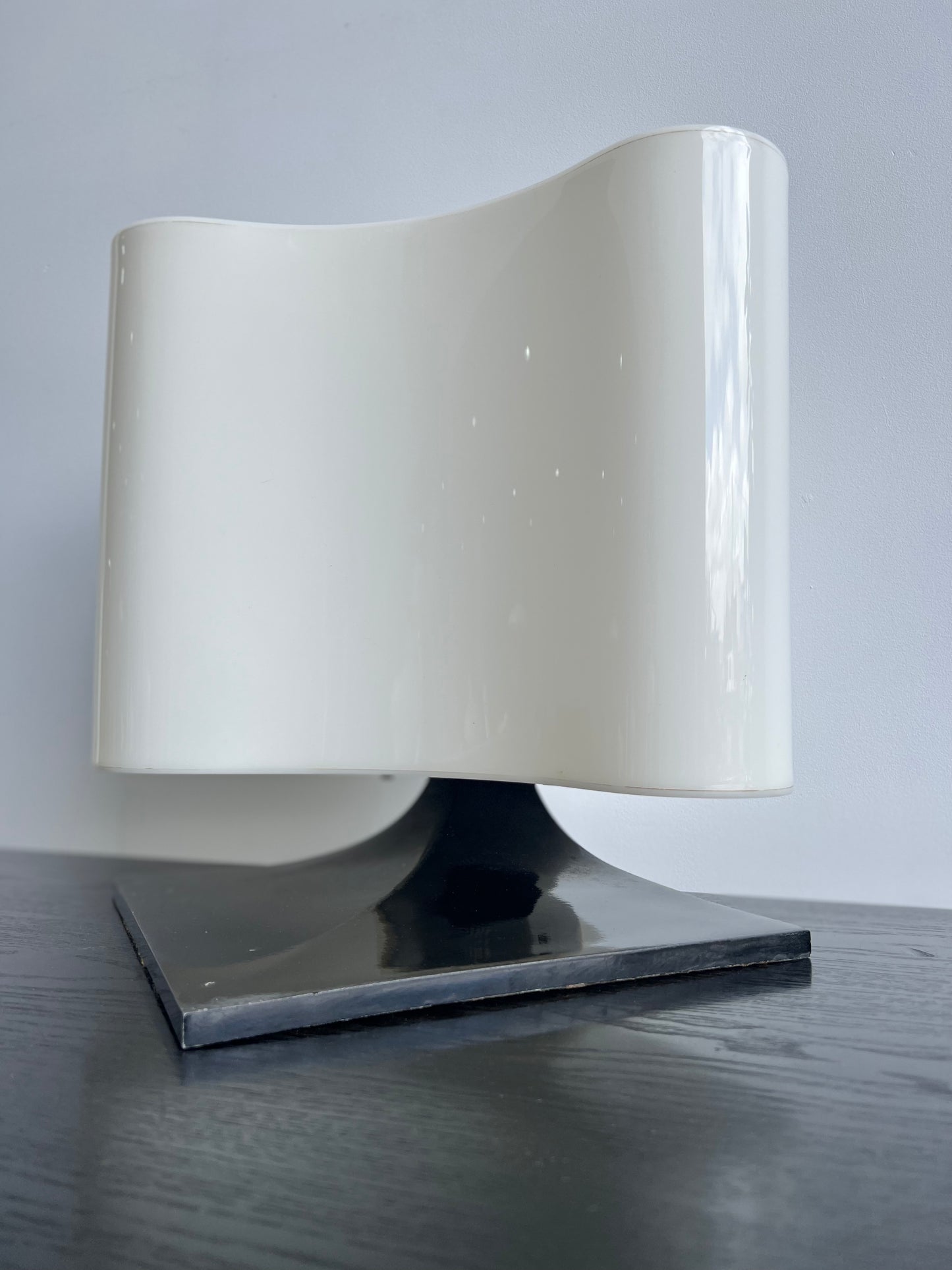 White Table Lamp by Vittorio Introini for Stilnovo, 1970s