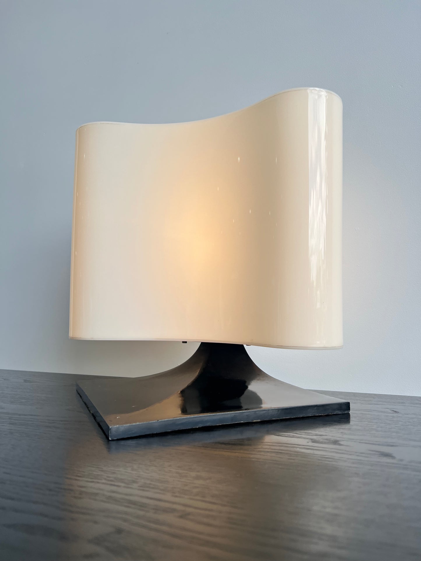 White Table Lamp by Vittorio Introini for Stilnovo, 1970s